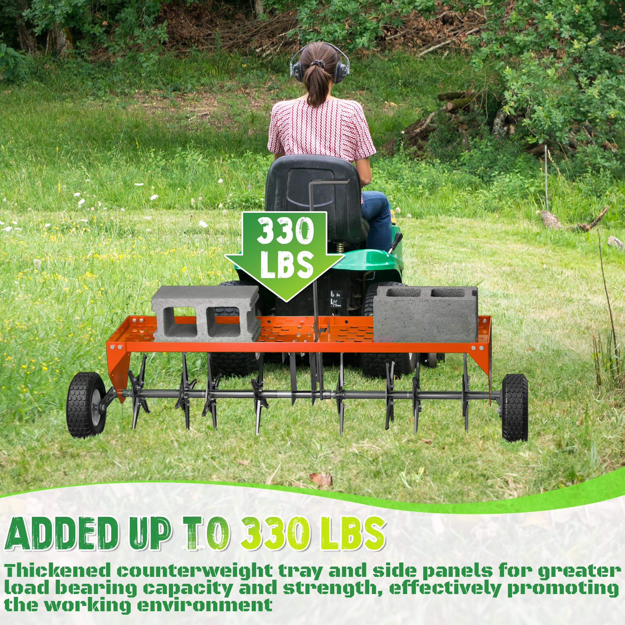 Garding Rale Driveway Drag 90 Inch Grader / Landscape Rake For ATV, UTV, Tractor ...