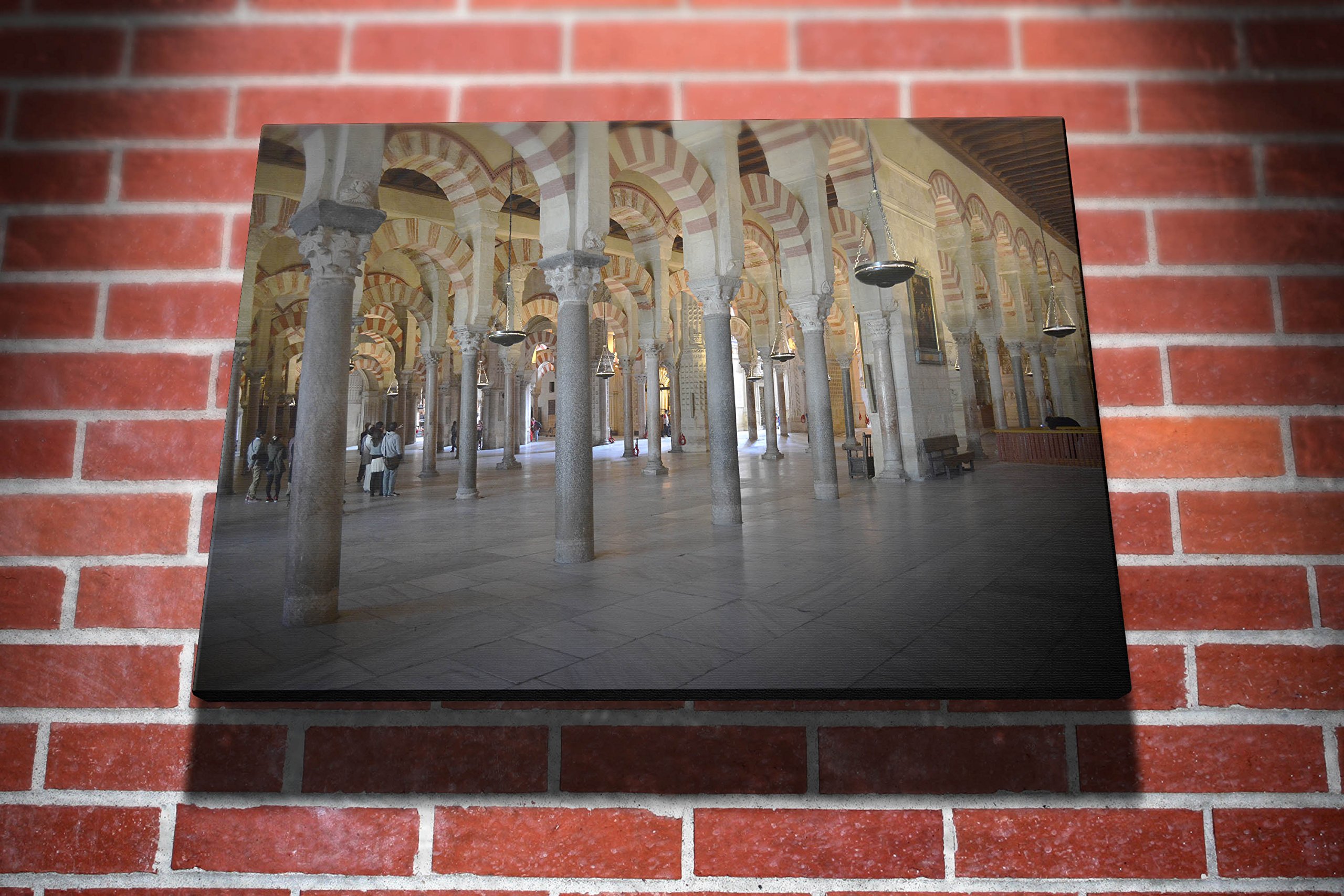 Mosque Cathedral of Cordoba Spain Landscape Gallery Framed Canvas Art Picture Print
