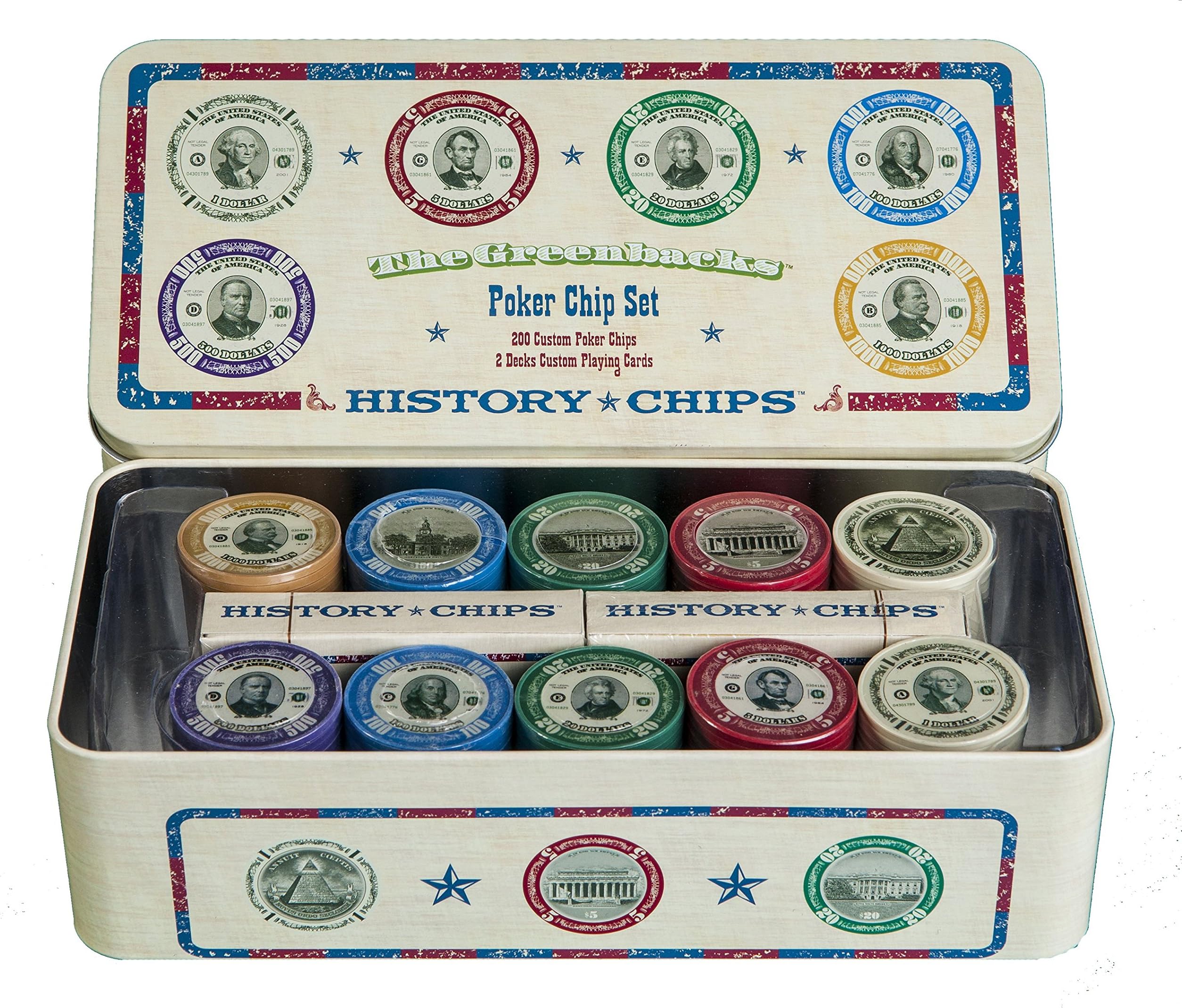 The Greenbacks - American Currency Themed Poker Chips!!
