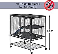 Vista 2 de Midwest Critter Nación con soporte, Gris (Gray Quartz)