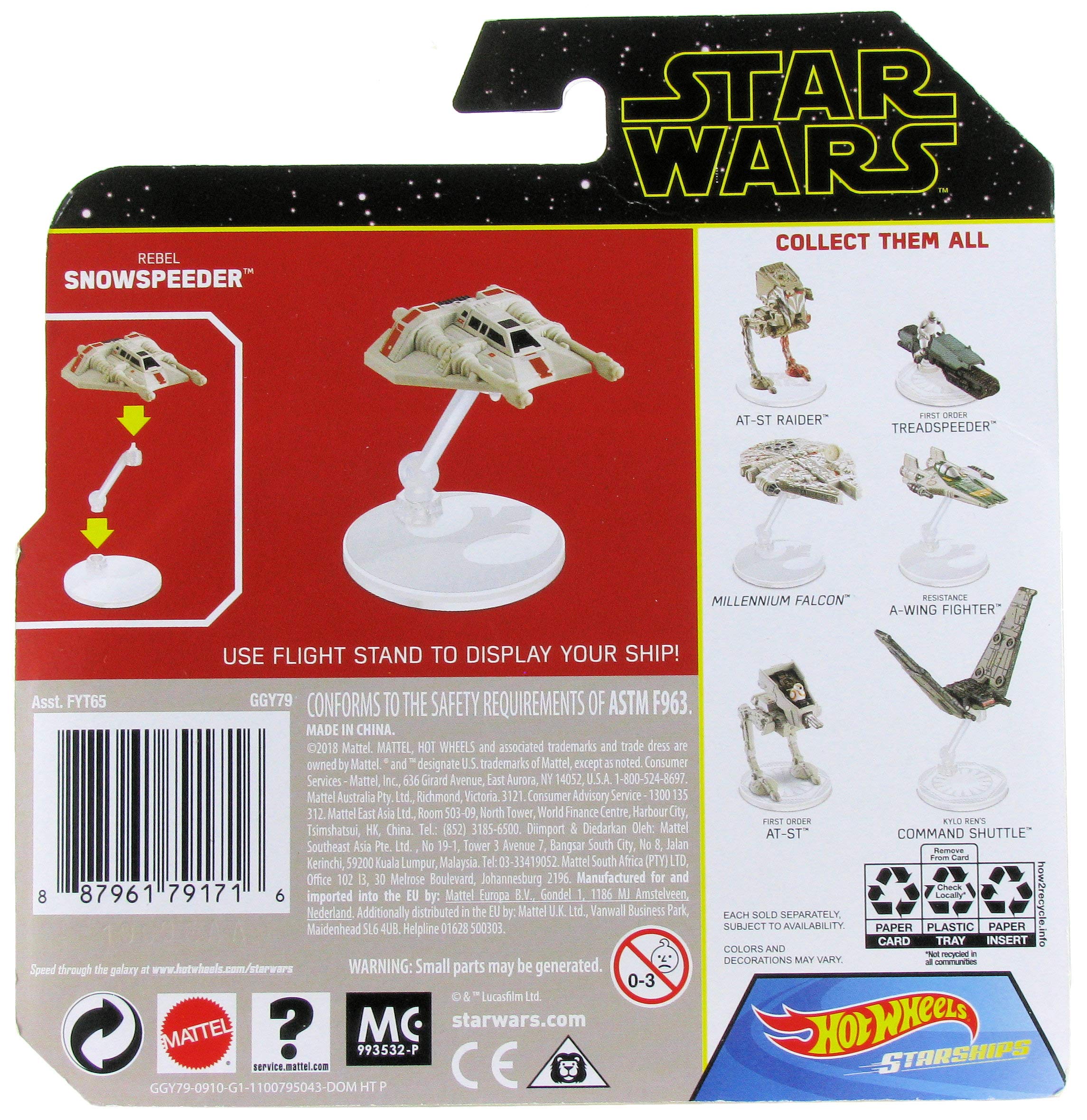 Hot Wheels Star Wars Starships Rebel Snowspeeder