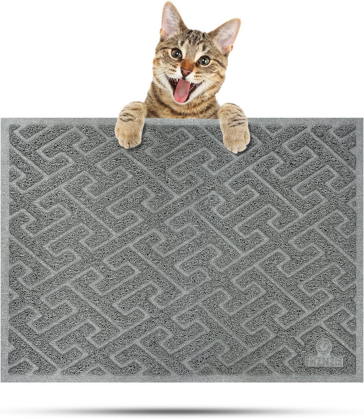 EHZNZIE Pet Feeding Mat Non-Slip XL (35 x23 Inches) for Dogs and Cats, Soft and Waterproof Dog Bowl Mat for Food and Water, Phthalate BPA Free and Easy to Clean