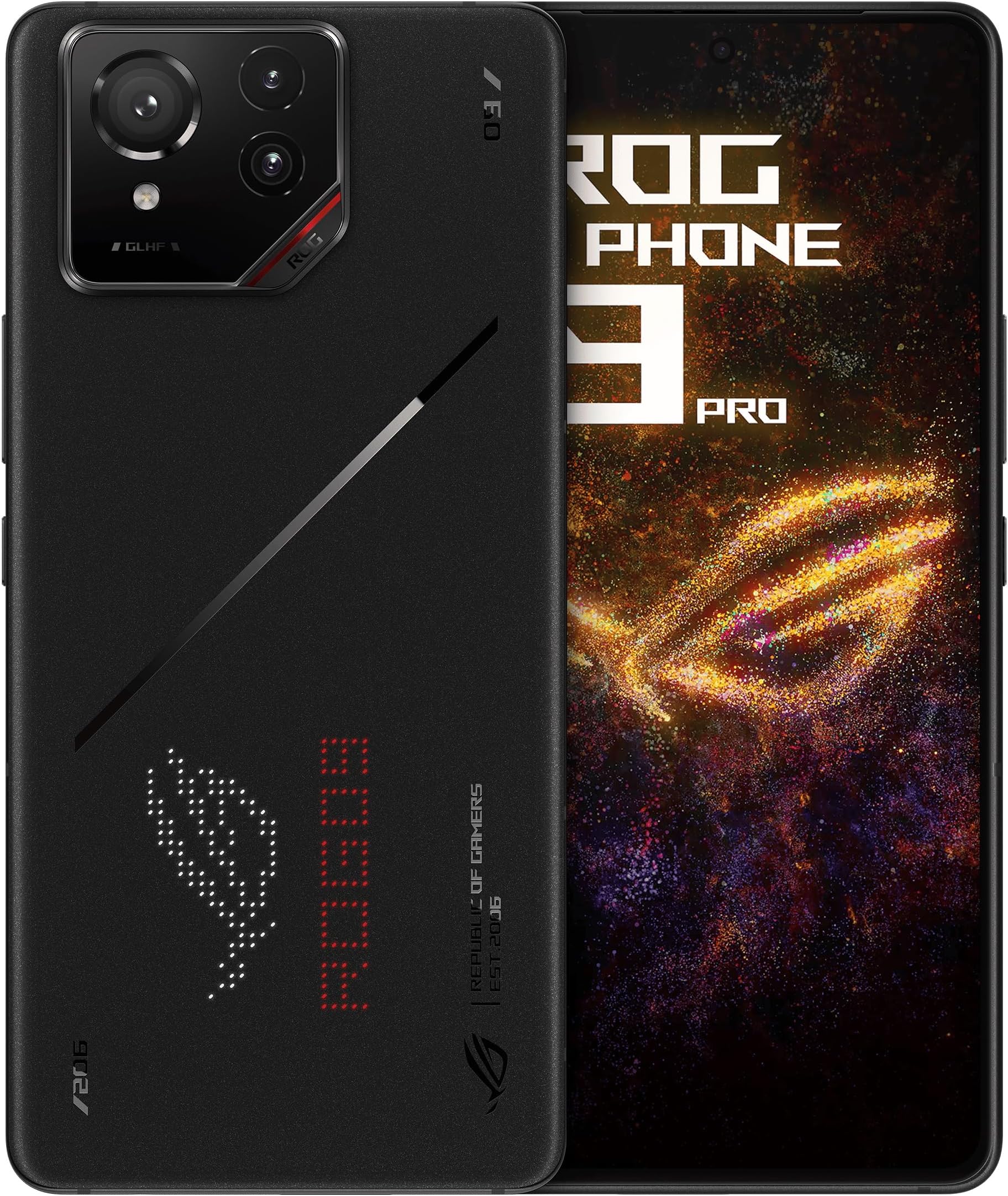 ASUS ROG Phone 9 Pro, UK Official, Phantom Black, 16GB RAM 512GB Storage, Snapdragon 8 Elite, 6.78" 185Hz AMOLED, Sony Lytia 700: 50 MP Camera