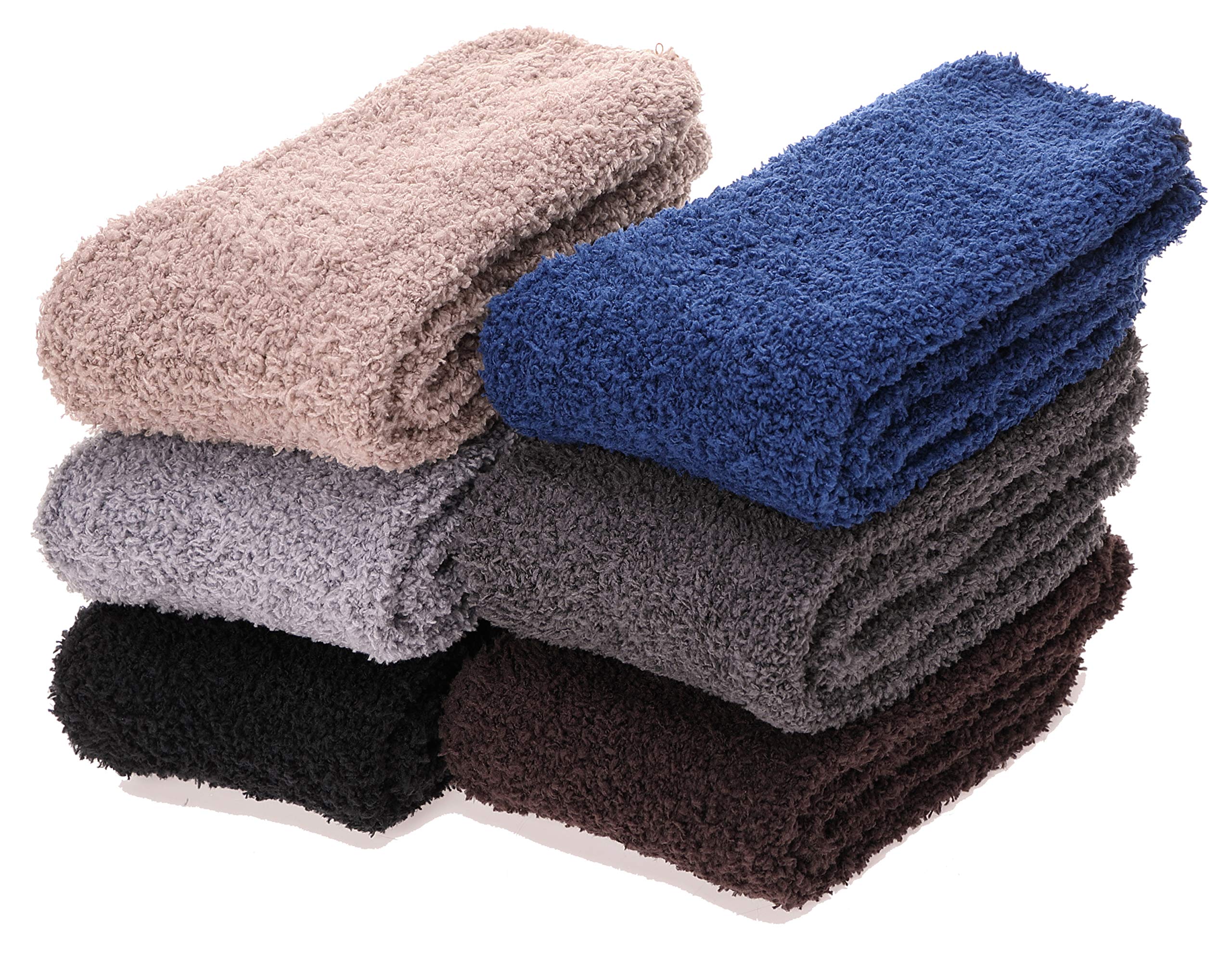 EBMOREWomens Fuzzy Socks Slipper Fluffy Cozy Comfy Cabin Plush Warm Winter Sleep Home Soft Socks