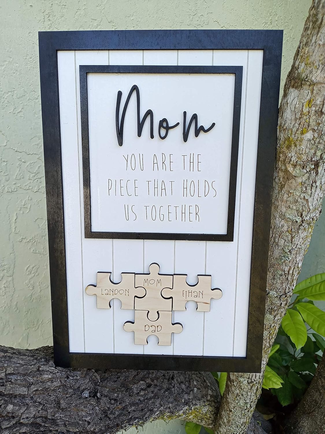 Mother's Day Gift - Mother's day Puzzle Kids Name Personalized MOM WITH KIDS NAMES PLAQUE/MOM SIGN WITH KIDS NAMES - GIFTS FOR MOMS