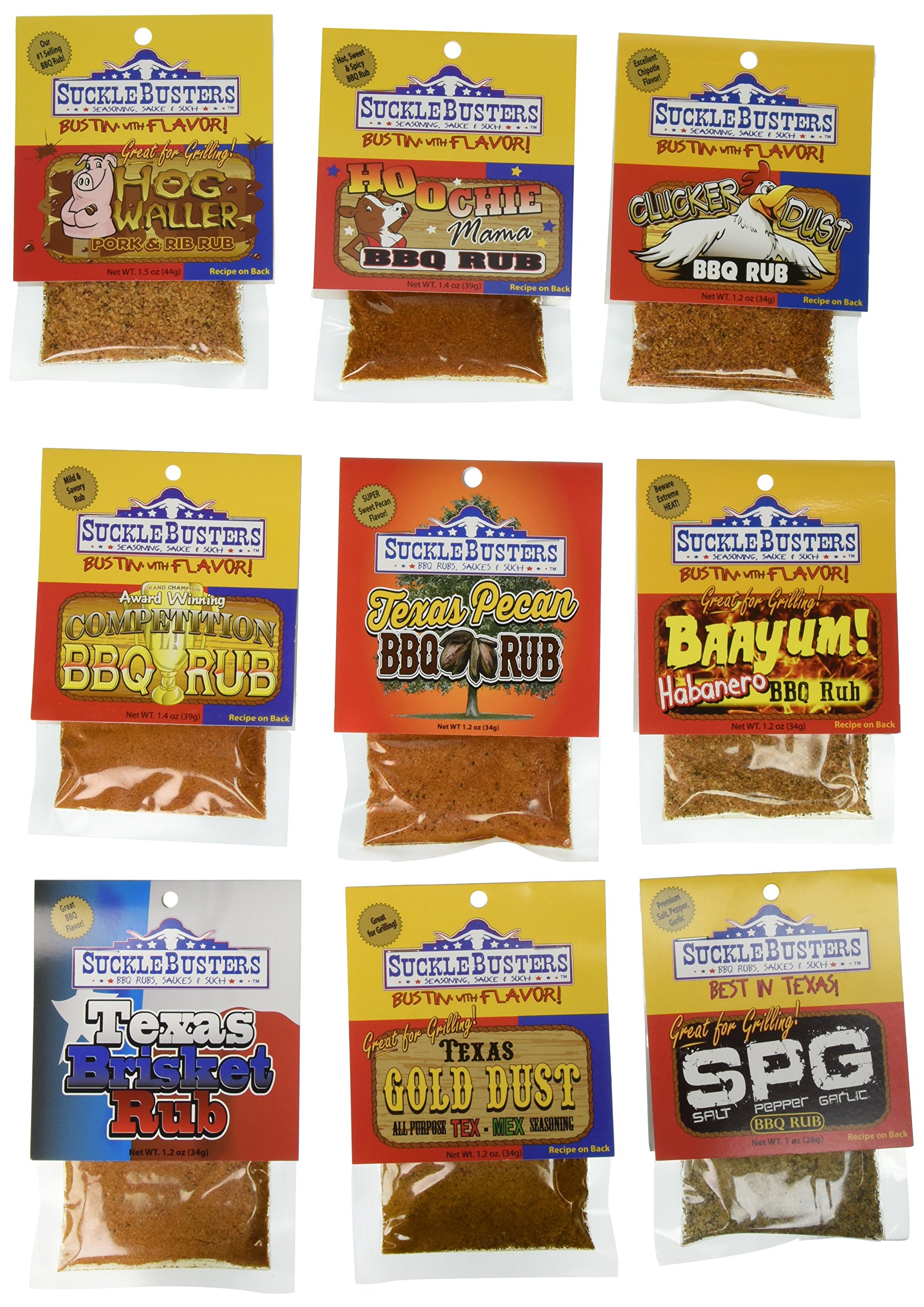 SuckleBusters Alamo BBQ Rub Sampler Gift Box