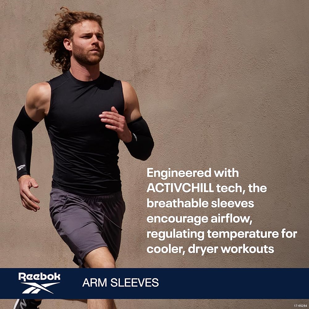 Amazon.co.jp: Reebok(リーボック) 着圧アームスリーブ 男女兼用