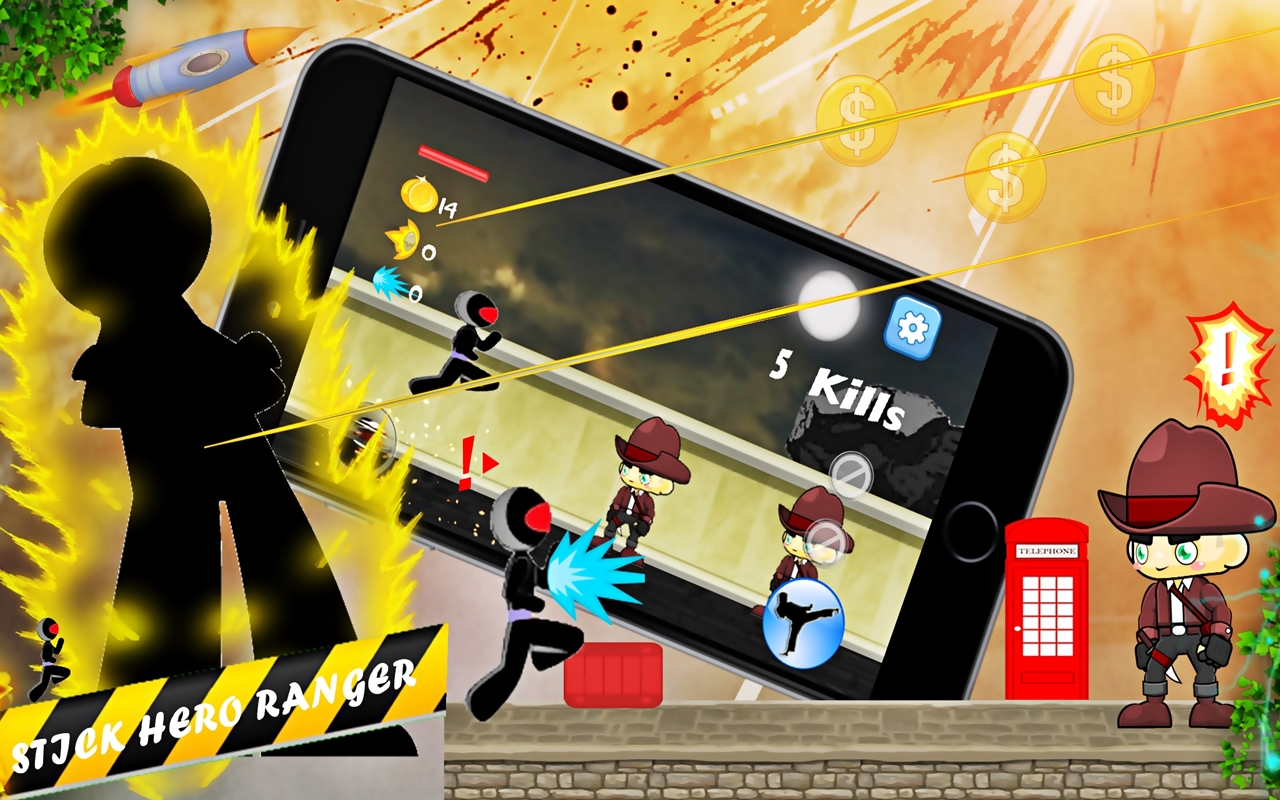 Stick Ranger Factory Stick Hero Ninja Ranger-App im Amazon Appstore