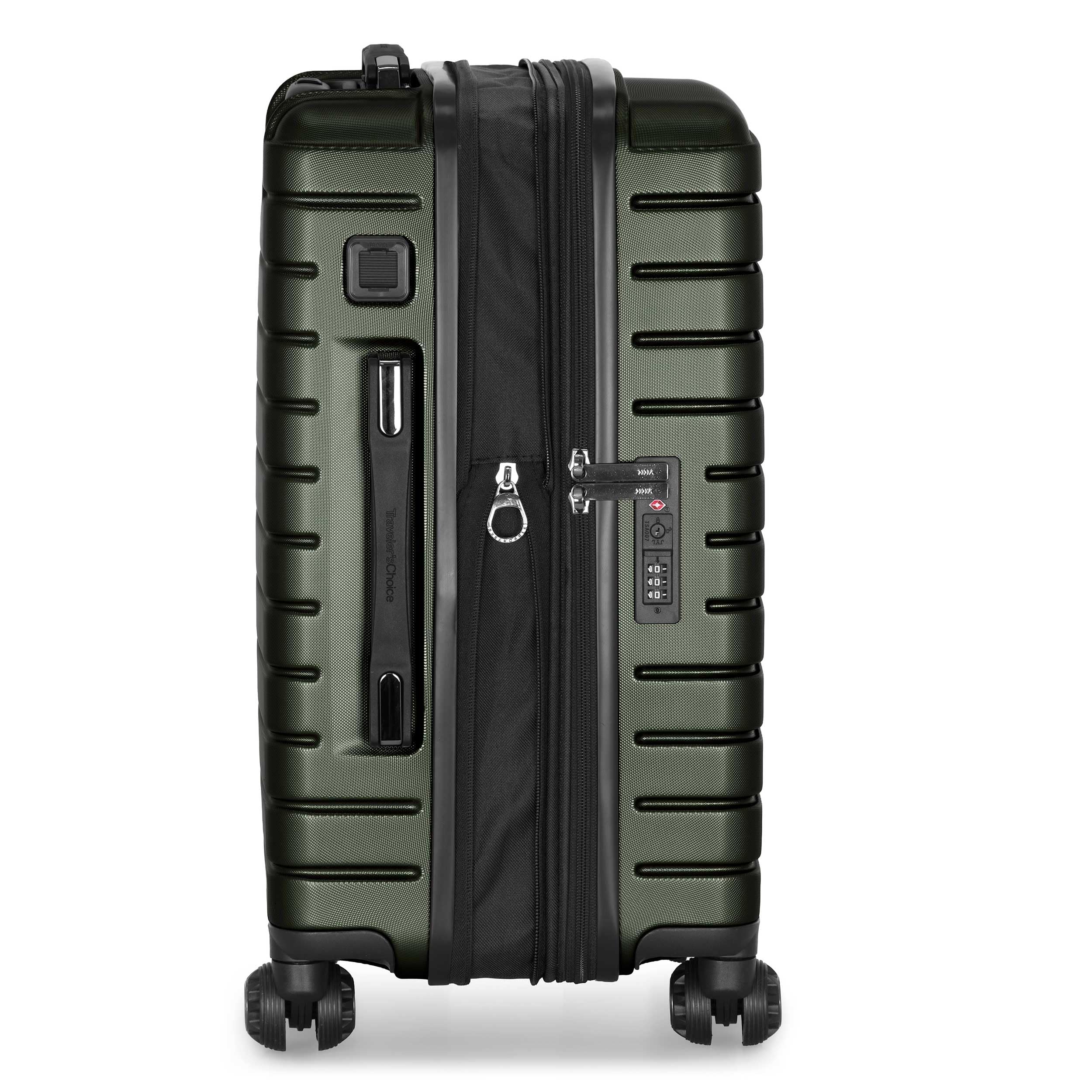 Traveler's Choice Archer - Set di valigie in policarbonato Hardside Spinner, Verde, Carry-On 21-Inch, Archer - Set di valigie in policarbonato Hardside Spinner