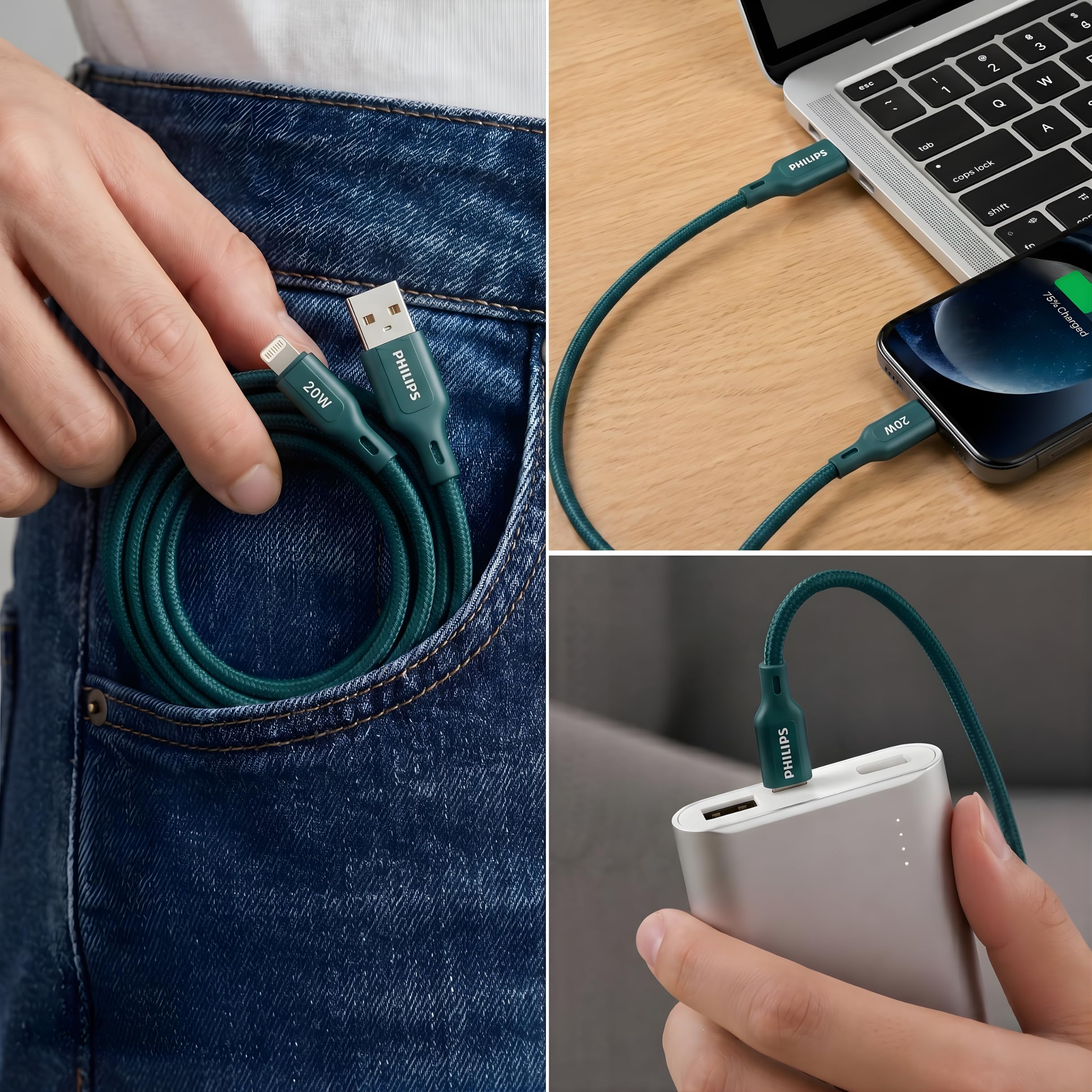 Philips 20W iPhone Lightning Cable - 1m -9