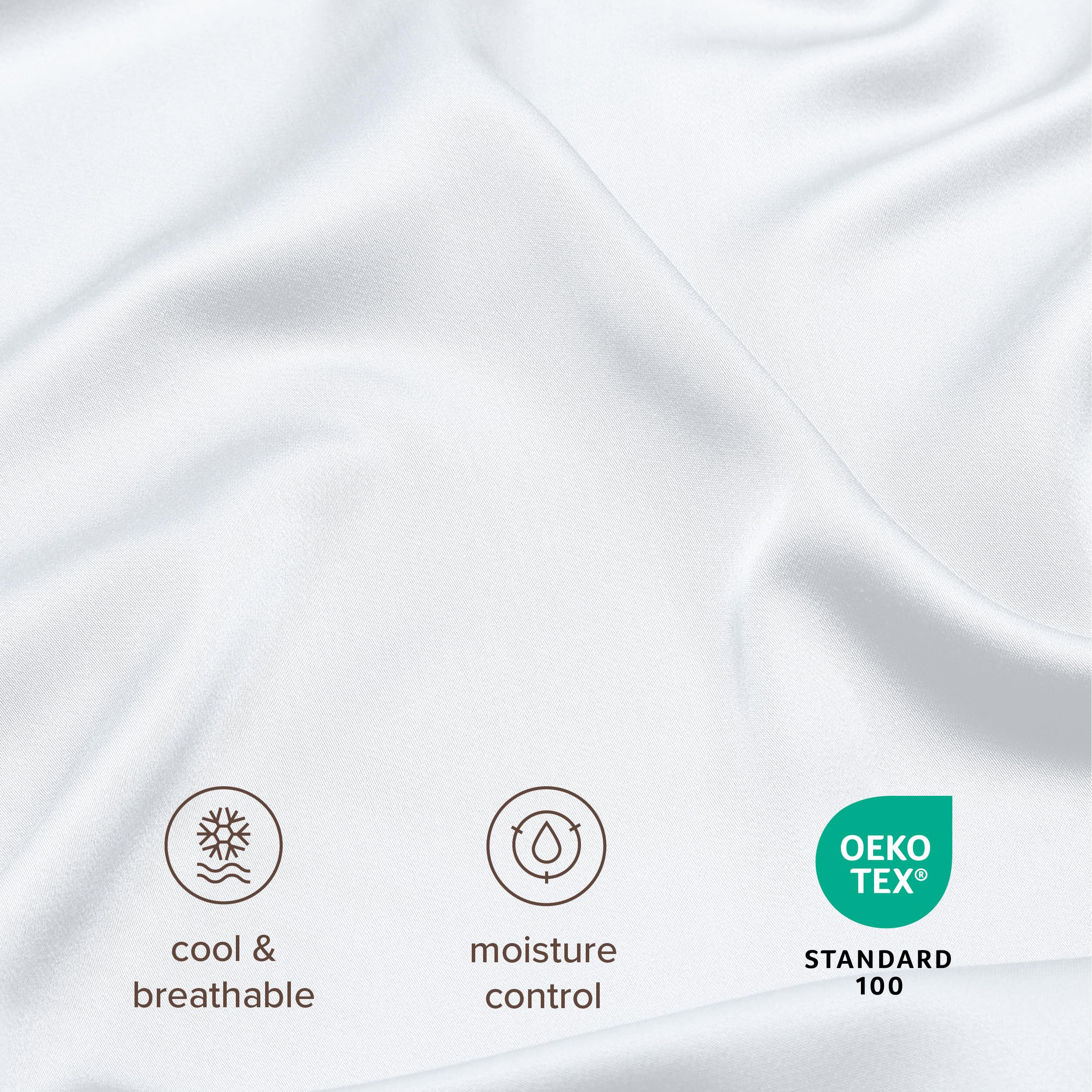 Bare Home 100% Rayon Made from Bamboo Sheet Set (Split King, Light Pink)