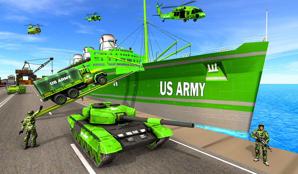 Caminhão de Transporte de Carga do Exército 3D - Aplicativo na Amazon ...