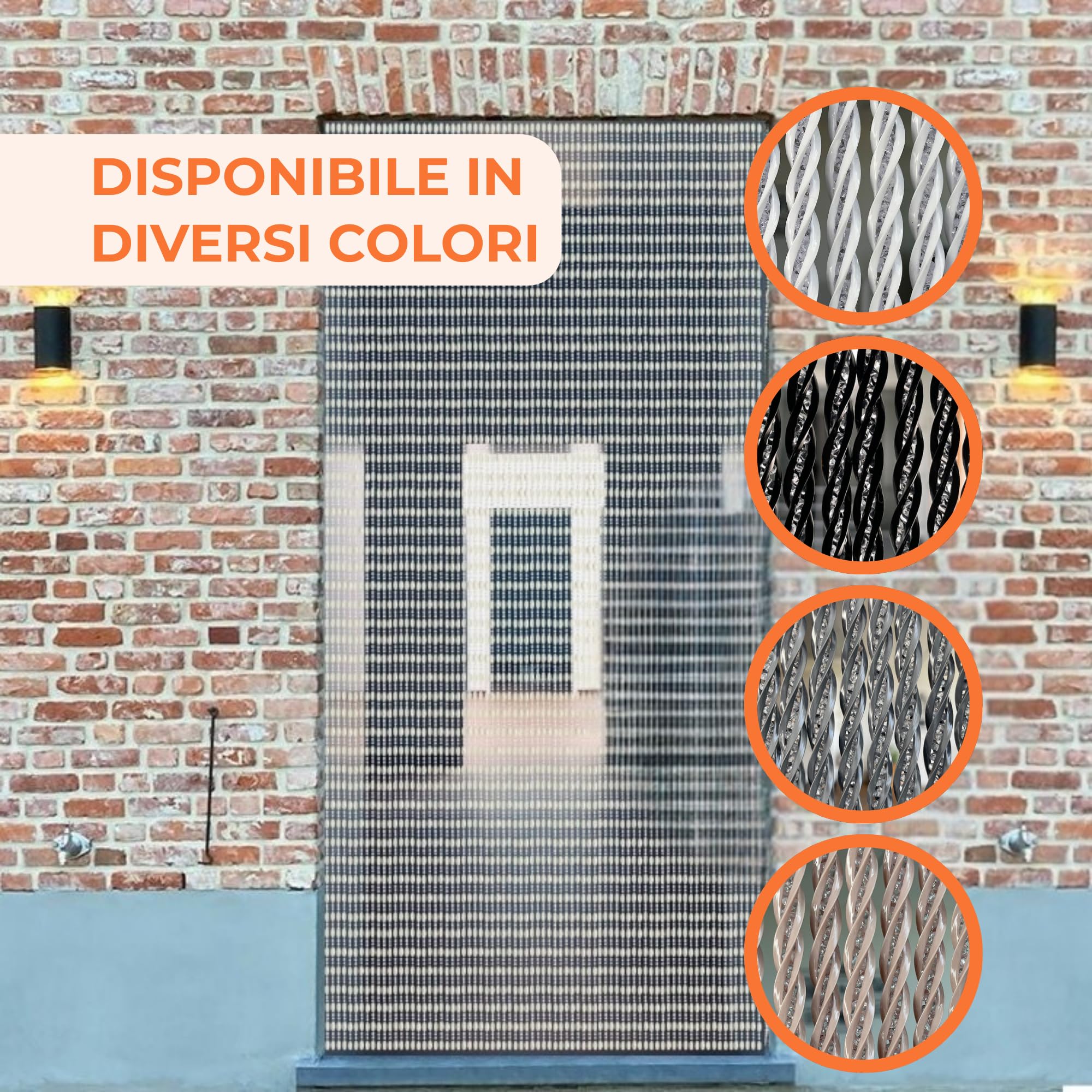 Trente Tenda zanzariera - varie dimensioni e colori, zanzariera per porta balcone, protezione insetti Luxe, tenda zanzariera bianca 120 x 250 cm