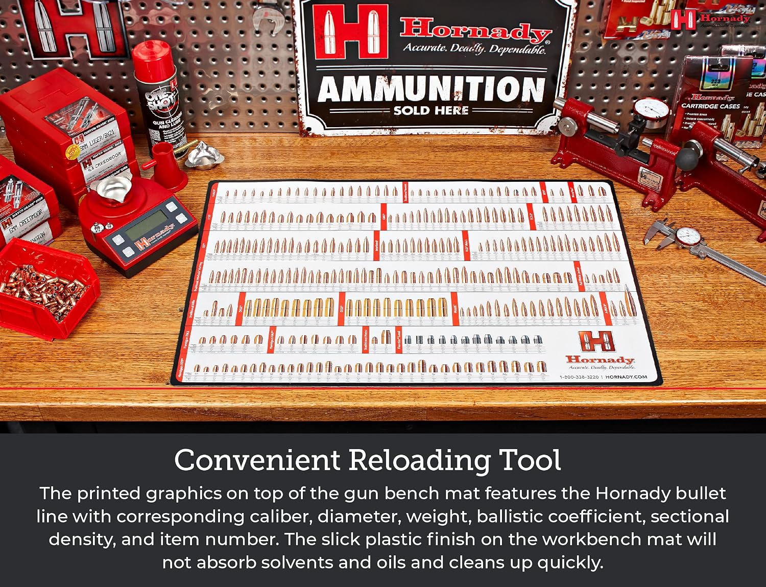 Hornady 99102 Reloading Counter Mat,Multi