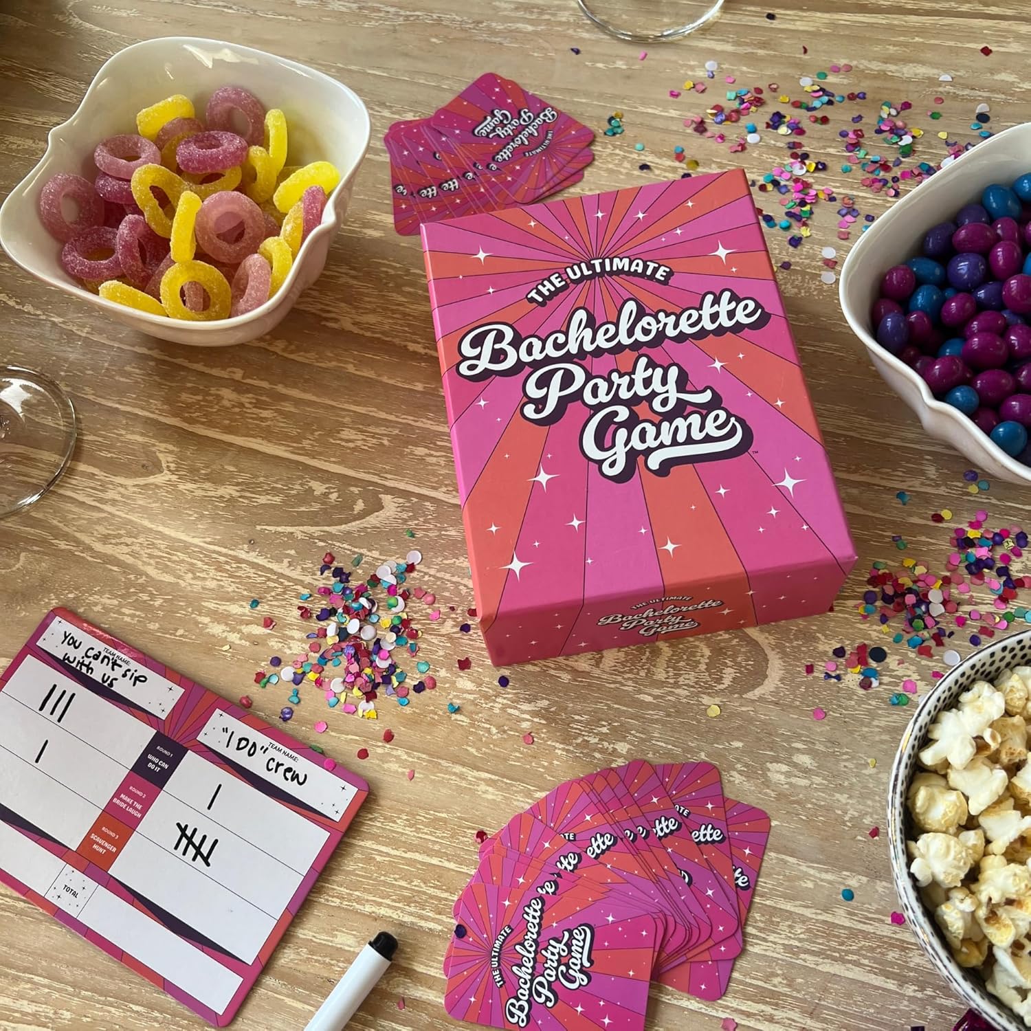The Ultimate Bachelorette Party Game [Card Games with 150 Prompt Cards | Scavenger Hunt | Party Card Game for Girls Night Out, Bachelorette Party, & Bridal Shower | Great Gift for Bride | Ages 17 Up] - Image 8