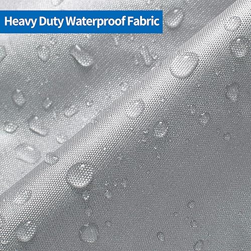 Miniatura 5 de iCOVER - Funda para kayak, resistente al agua, para canoa, resistente a los rayos UV, cubierta para lancha de pesca para almacenamiento al aire