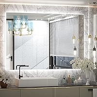 Vista 34 de TETOTE - Espejo retroiluminado para baño con luz, botón táctil regulable y función antivaho (horizontal o vertical)