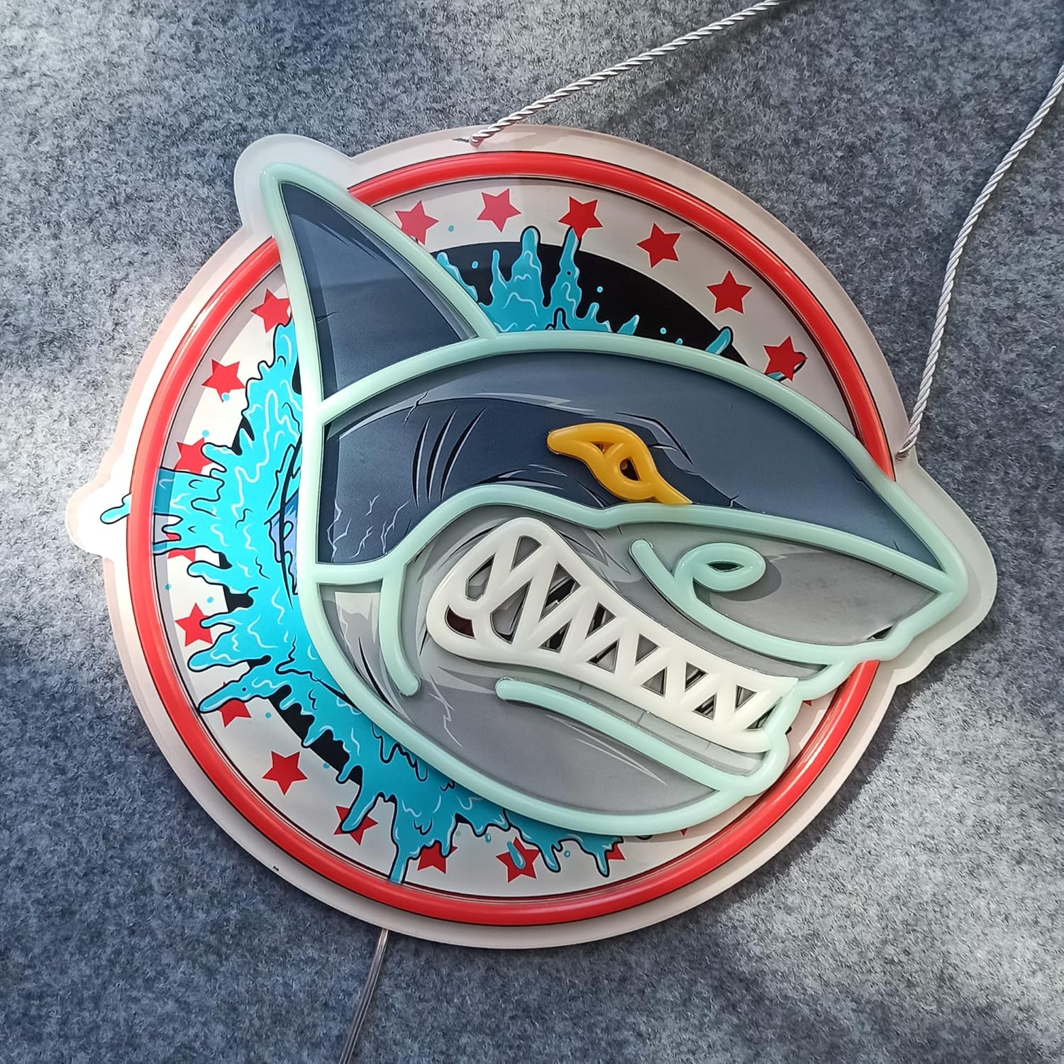 Glow Up Your Space: The Ultimate Review of Shark Neon Sign Art for Party Vibes!