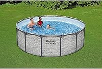 Vista 6 de Bestway Steel Pro MAX - Piscina sobre el suelo de 14 pies x 48 pulgadas, juego de piscina para exteriores con estructura de metal redondo con bomba