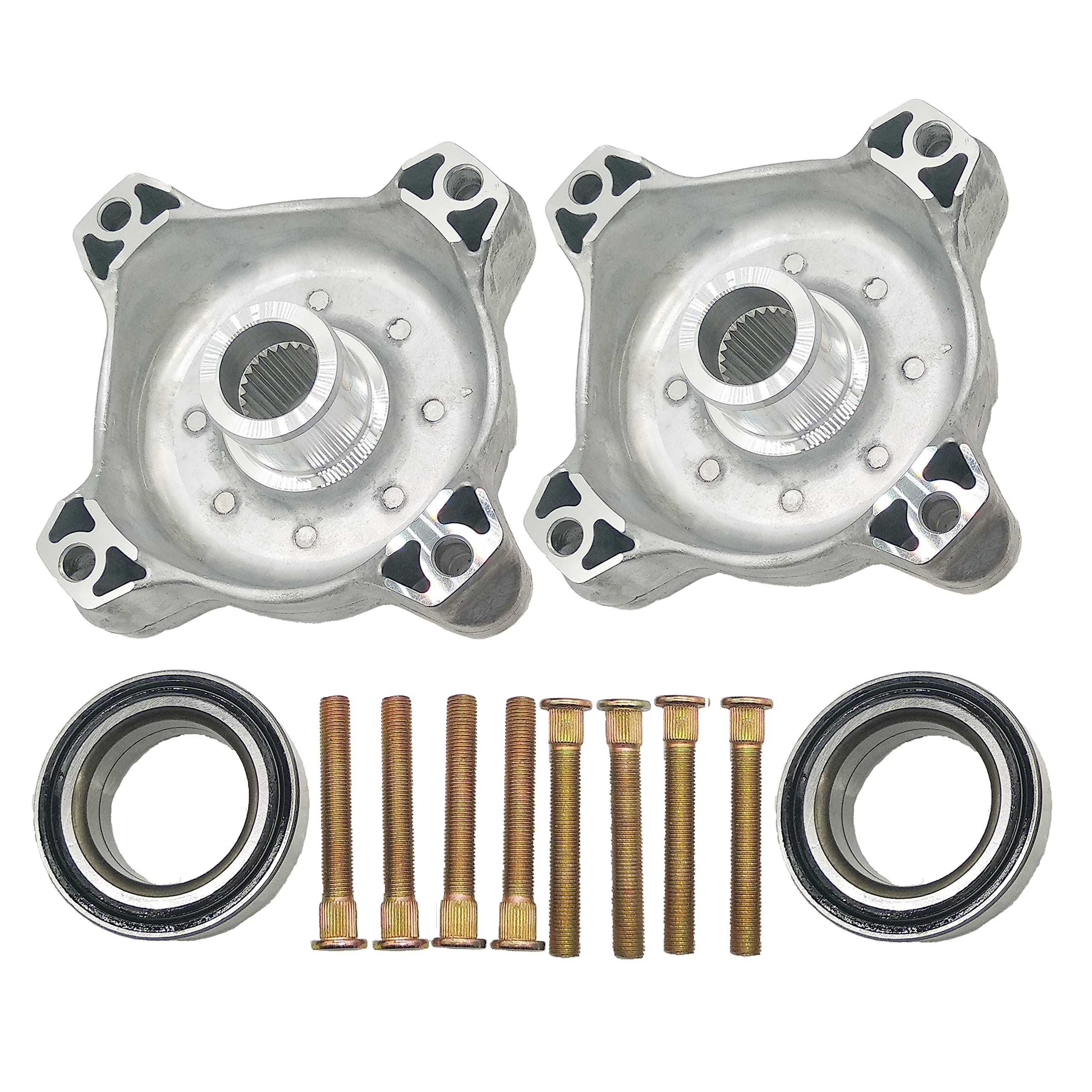 YICHEN 2 Pack New Front Left Right Wheel Hubs W/Studs & Bearings for Polaris RZR S 800 EFI 2009-2014 RZR S 800 Israel 2012