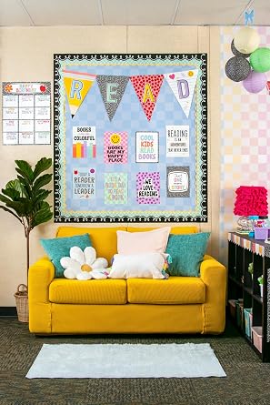 Teacher Created Resources Blue Checkers Better Than Paper Bulletin Board Roll (TCR77602)