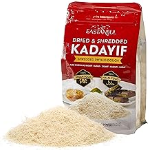 Eastanbul Dried & Chopped Kataifi Shredded Fillo Dough, Kurutulmus Kadayif irin kek, Abincin don Viral Dubai Pistachio Chocolate Bar, Shredded Phyllo, Kunafa, Knafeh, Katifi, 170g 6oz