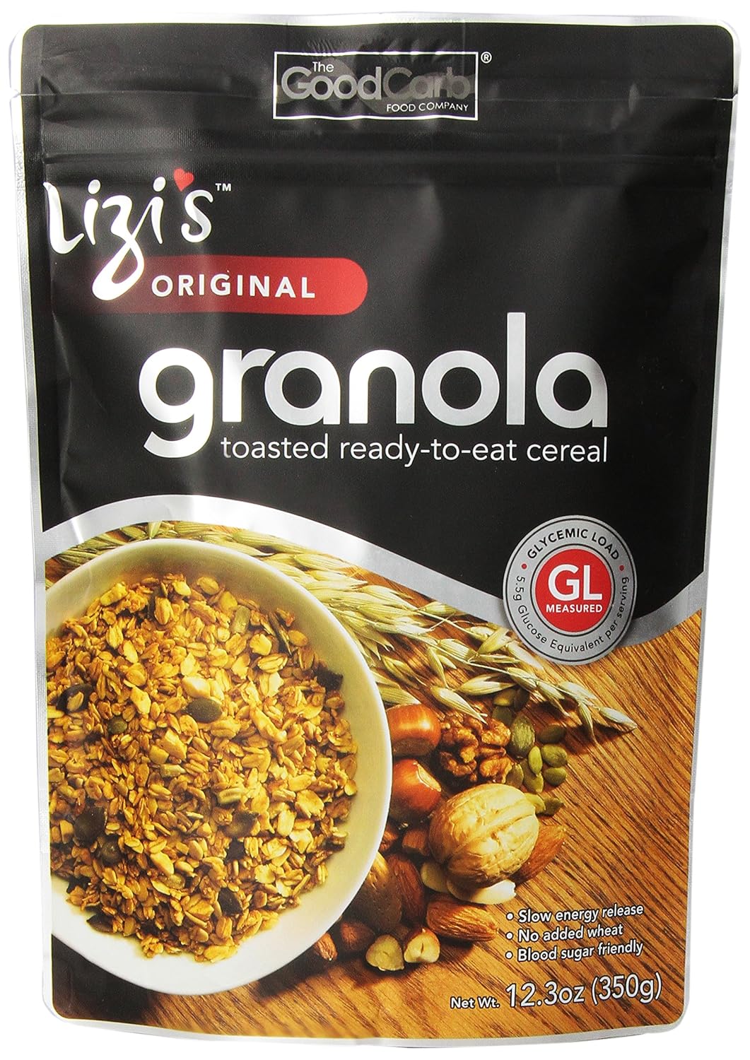 Lizi's Granola Original Granola, 12.3Ounce (Pack of 3) Granola Breakfast Cereals
