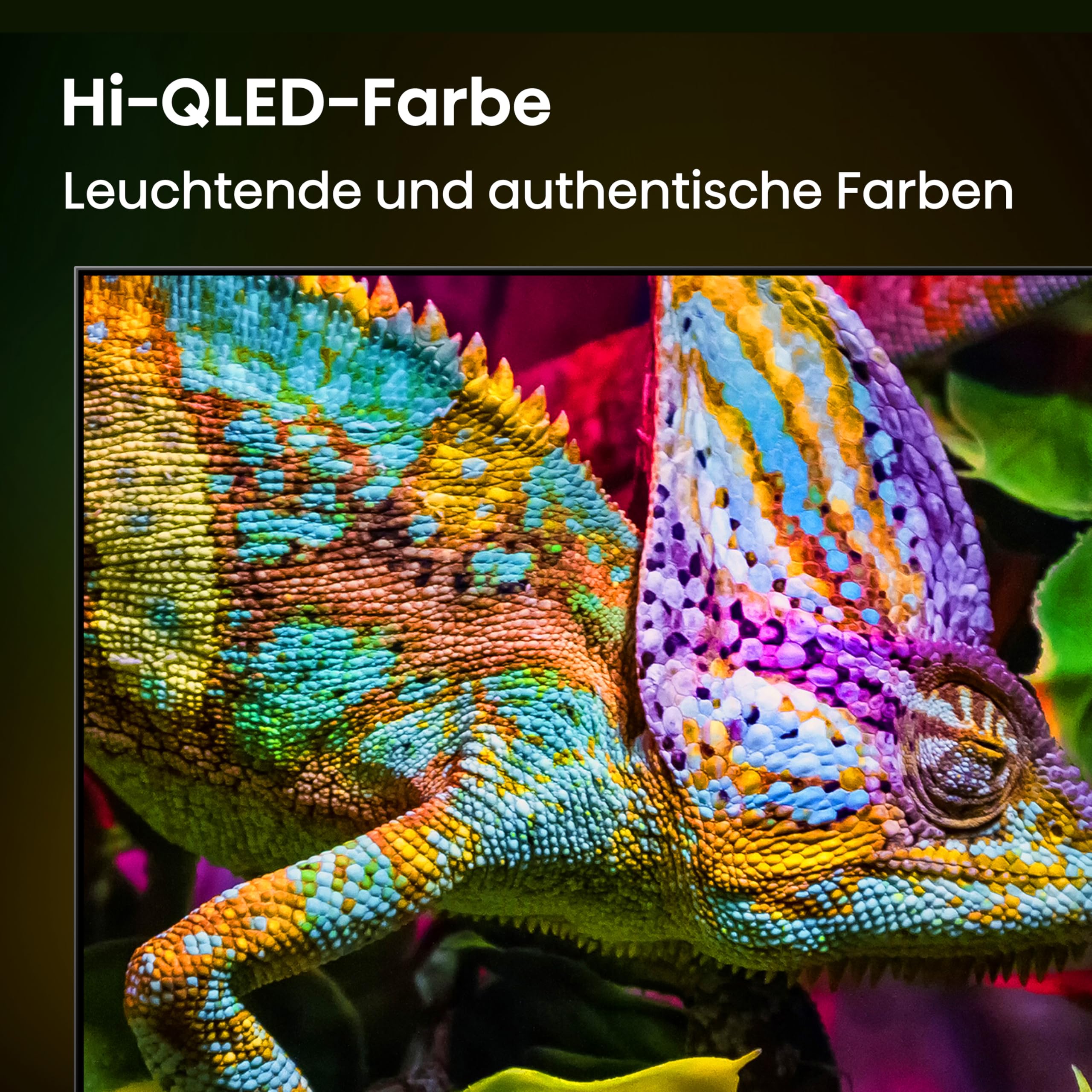 Hisense 55E8DS Fernseher 55 Zoll, 4K UHD, Hi-QLED Mini LED, Smart TV, 144Hz, Hi-View AI Engine, Dolby Vision.Atmos, Unibody Slim, FreeSync Premium, AI-Lichtsensor, Game Bar, Tuned by Devialet