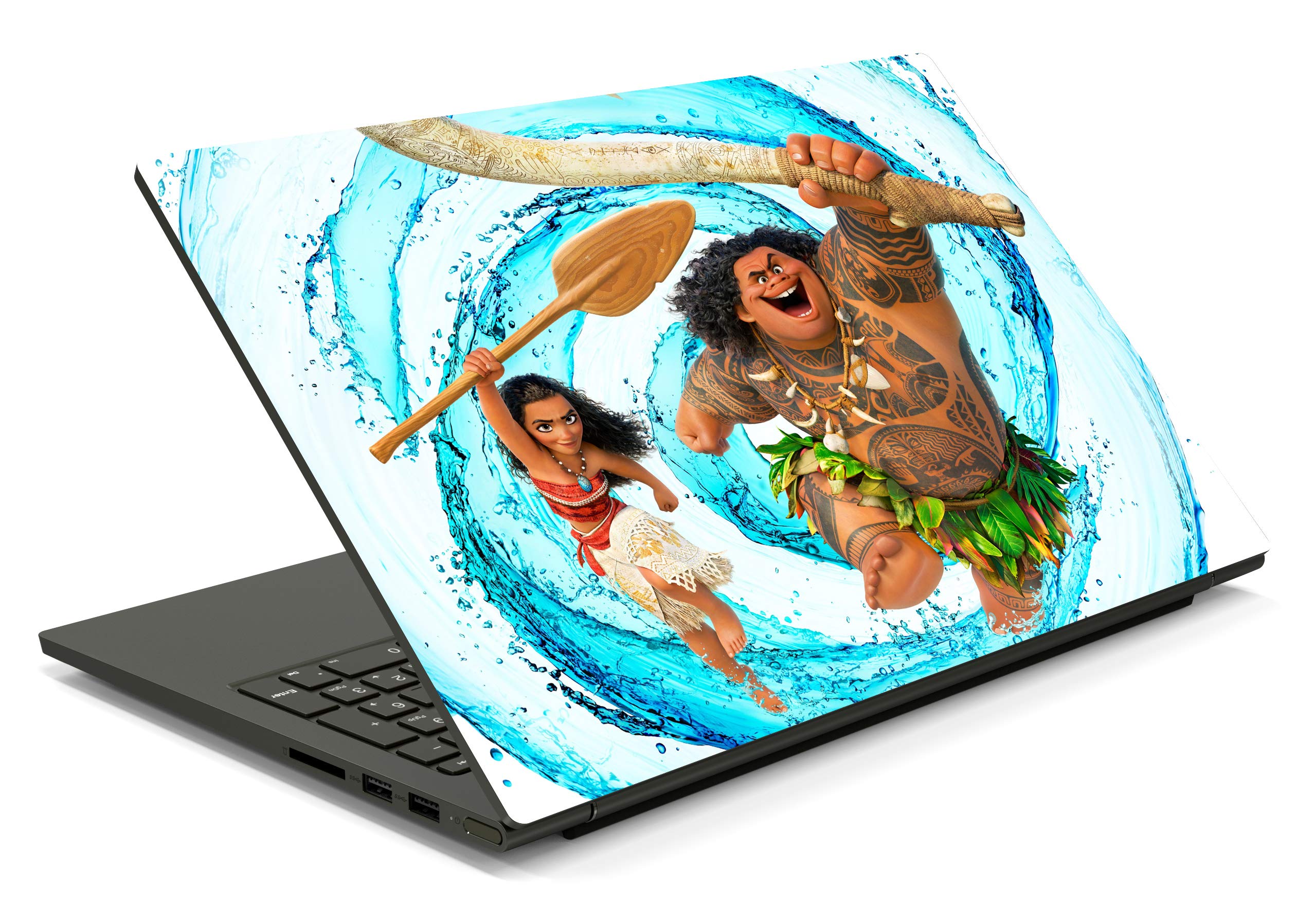 ISEE 360® Moana Princess Cartoon Animation Laptop Skin Cover Laminated Stickers Girls Boys Kids Office Vinyl Printed Multicolored Floral Small HD Quality Sticker 14 Inches (B08NXJ3HH3) Amazon Price History, Amazon Price Tracker