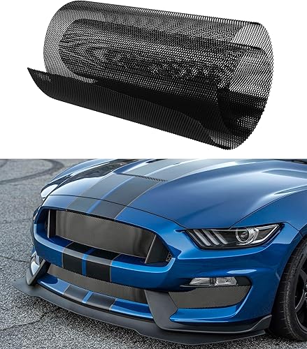 Miniatura 1 de AOCISKA Malla universal para parrilla de automóvil, hoja de metal expandida de aleación de aluminio de 40 x 13 pulgadas, parachoques de rejilla