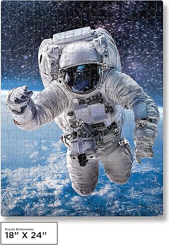 Miniatura 7 de QuizQuirk - Rompecabezas de 500 piezas de astronauta en el espacio para adultosadolescentes (kit de ahorro de rompecabezas incluido)