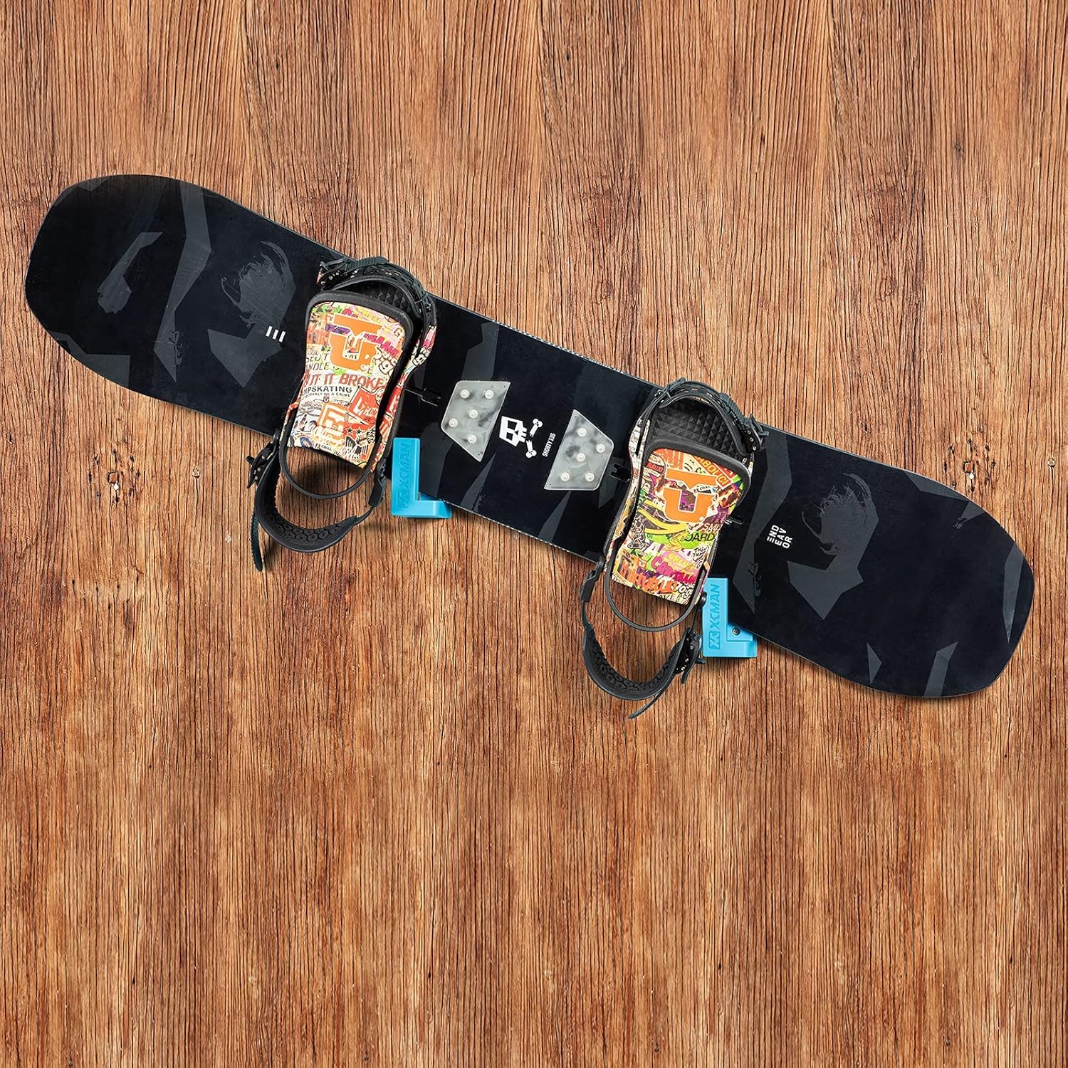 XCMAN Snowboard Skateboard Wall Mount Bullet Display Hanger Indoor Snowboard Storage Racks Fits any Ski or Snowboard | Ski/Board Wall Storage Home and Garage Mount (1 Pair wall mount racks)