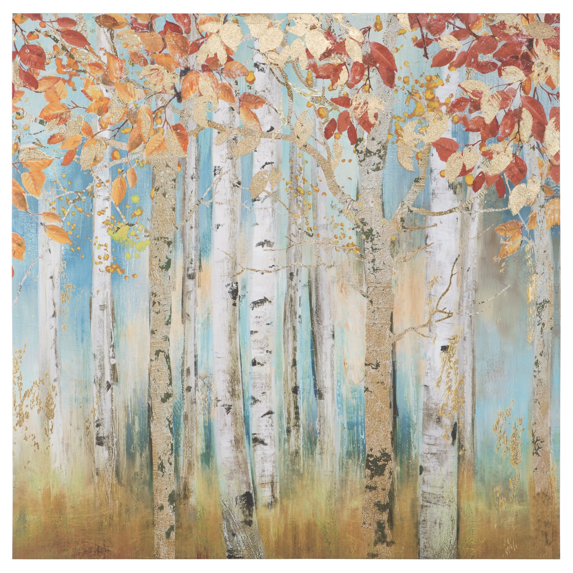 Yosemite Home Decor Birch Beauties I, Multicolor 1.5 x 39.5 x 39.5