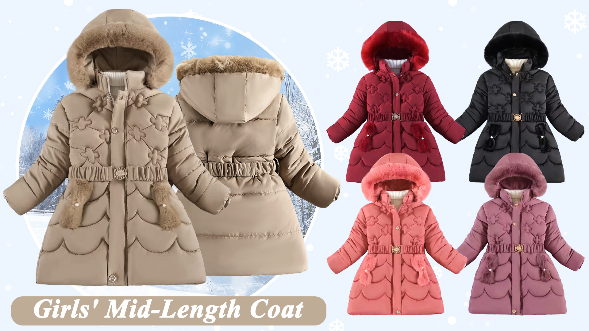 Happy Cherry Fleecejacke Kinder - Warme Winterjacke Mit Reißverschluss | Für Jungen & Mädchen 4-12 Jahre