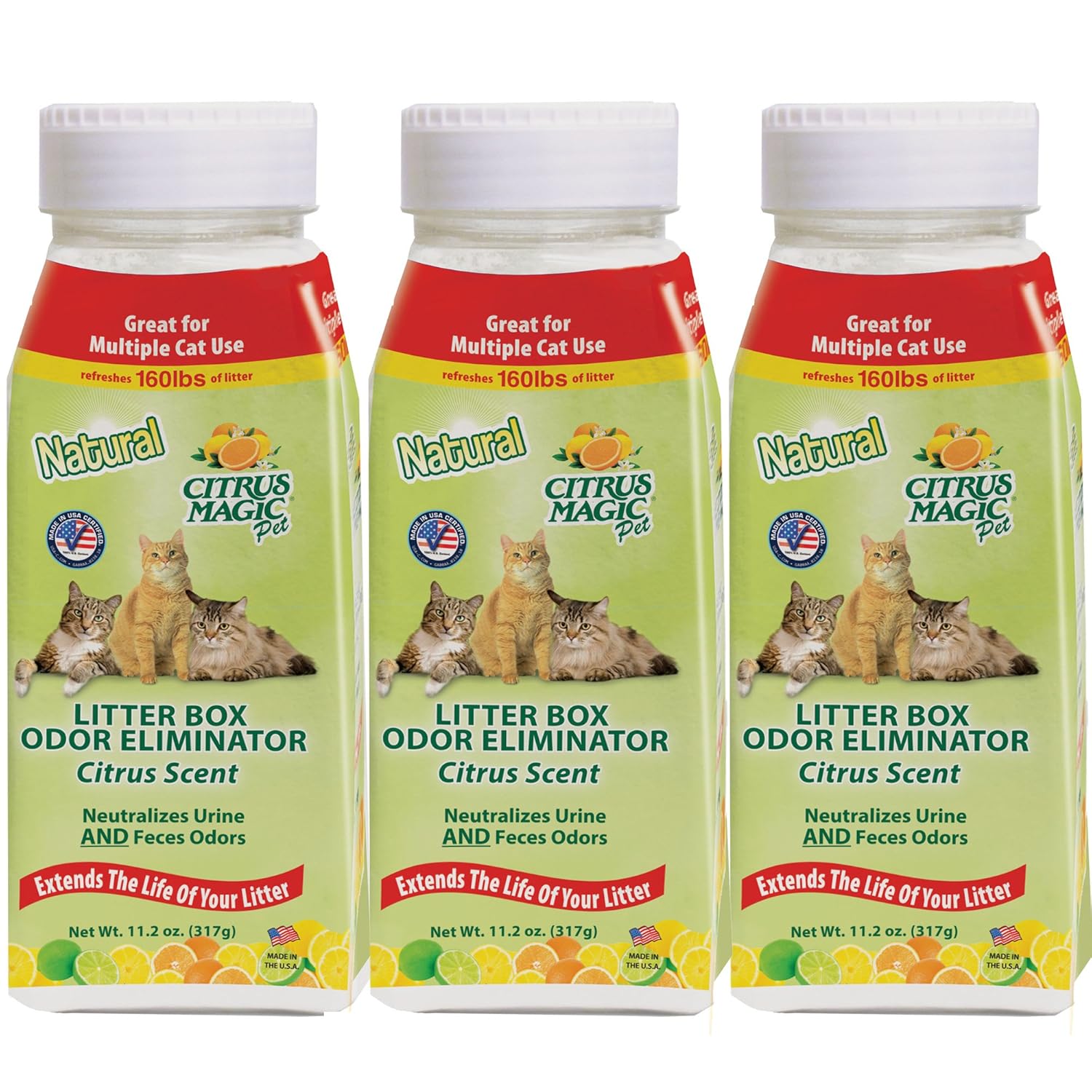 Buy Citrus Magic Pet Litter Box Odor Eliminator, Light Citrus, 11.2