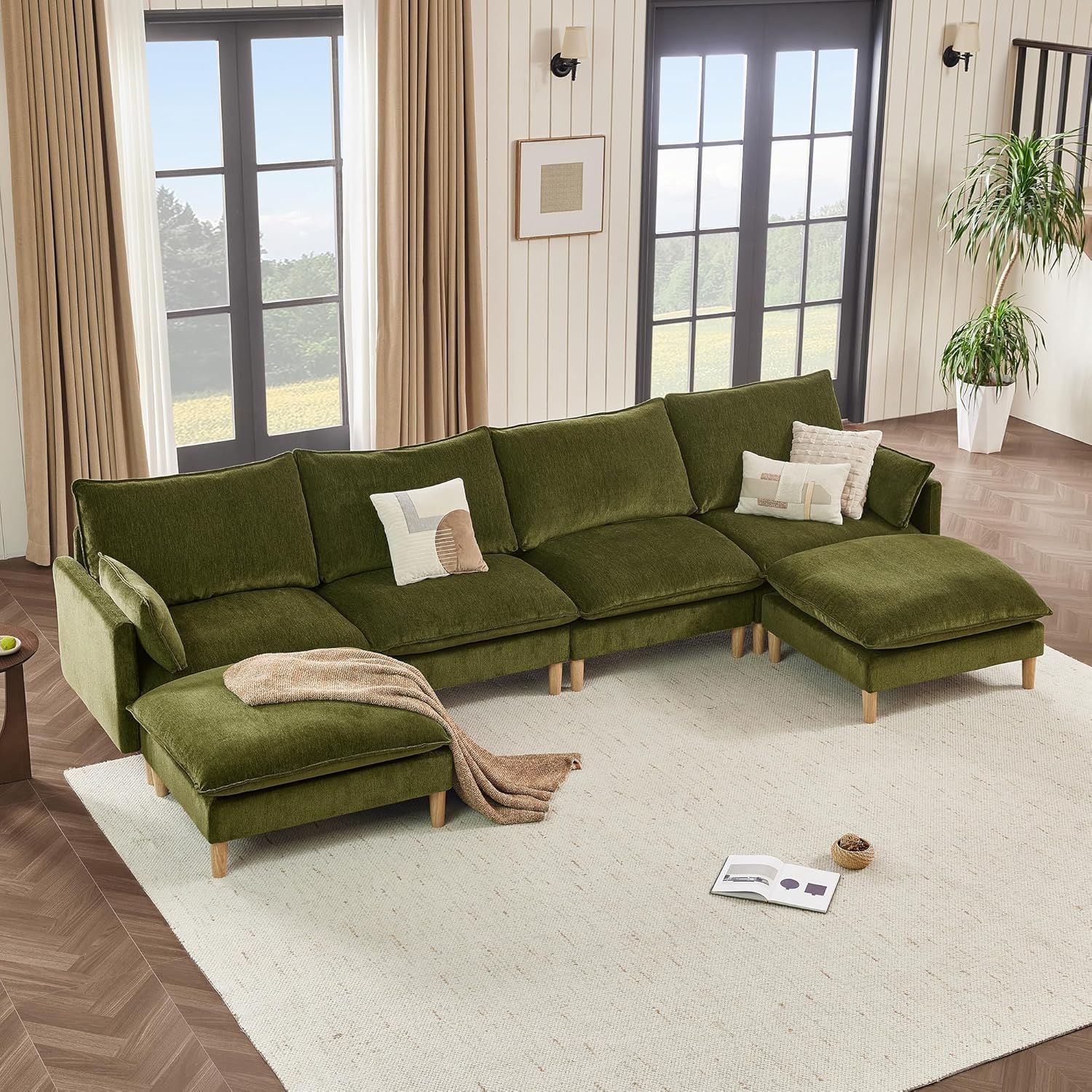 CHITA Modular Sectional Couch, U-Shaped Oversized Cloud