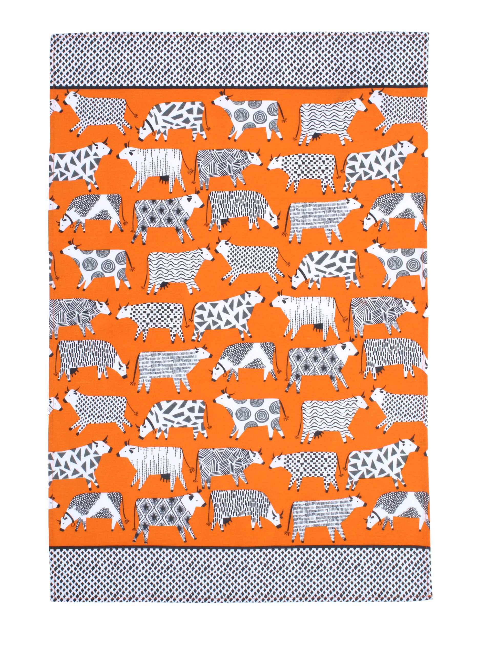 Ulster Weavers Multicolour Curious Cows Cotton Tea Towel