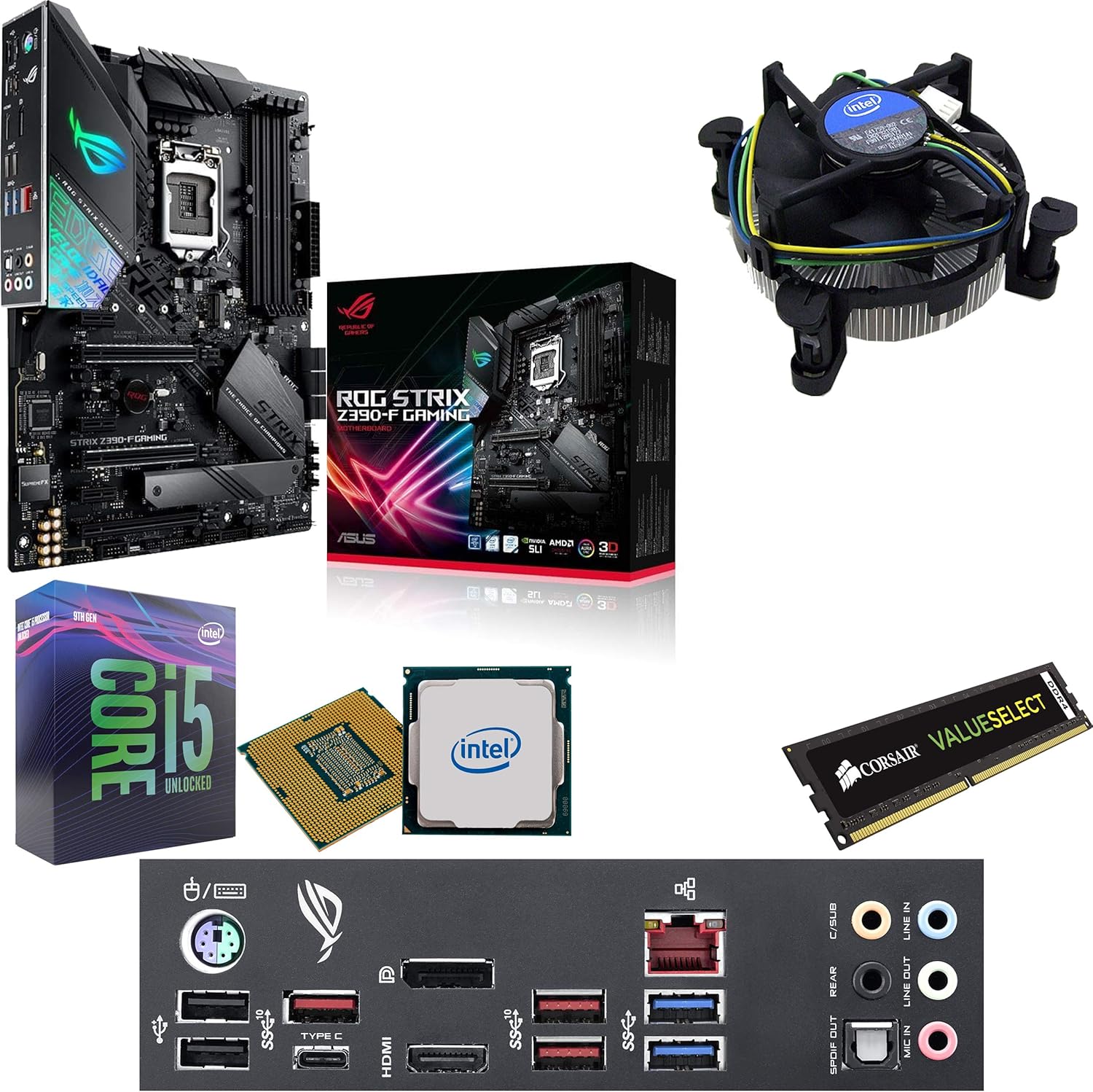 Gaming I5 9600k Best Cooler Intel I5 9600K CPU, Asus Strix Z390-F