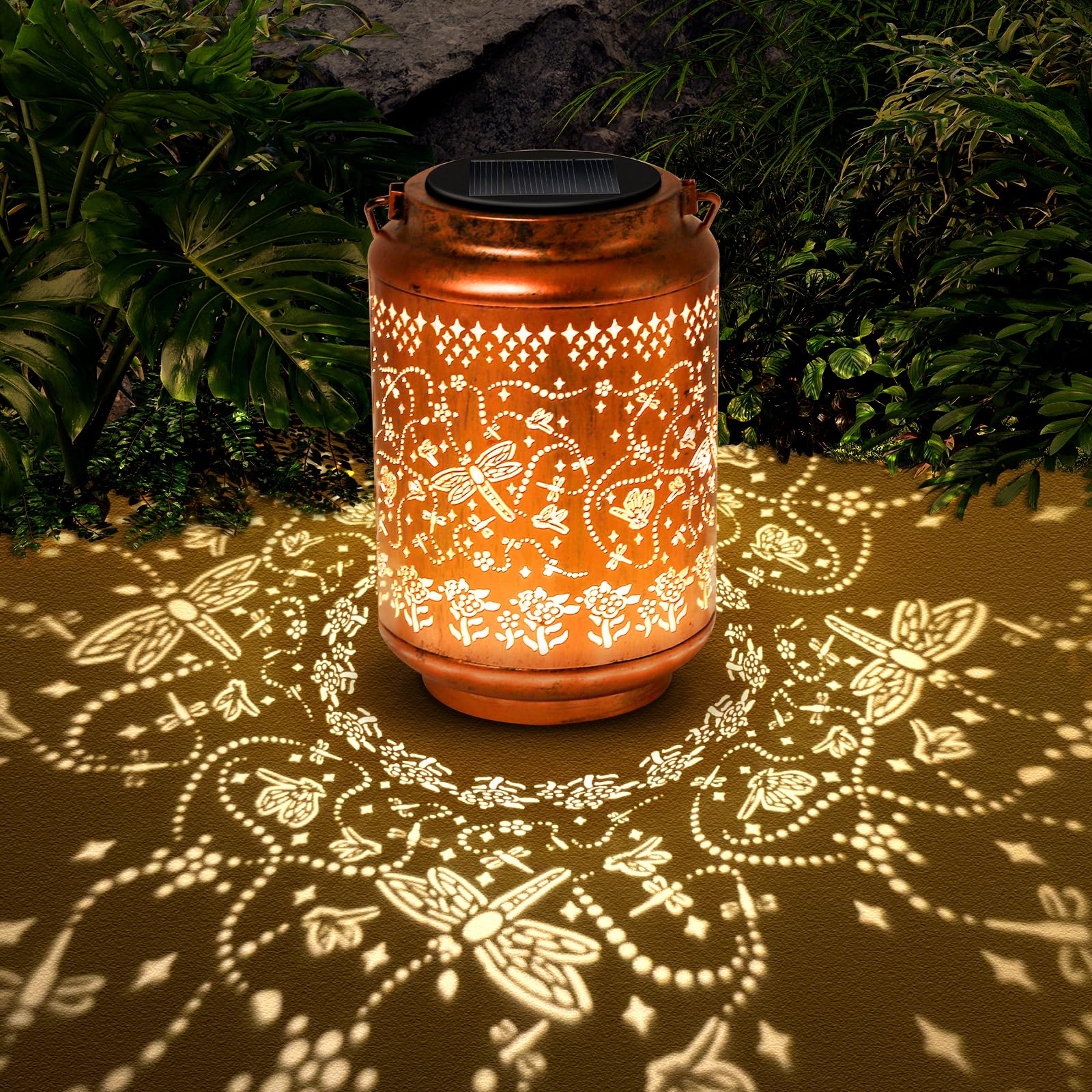 Birthday Gifts for Women Unique, Hummingbird Solar Lantern Garden Ornaments Outdoor, Gardening Presents for Mum Grandma Her,Hanging Garden Lights for Patio Lawn Yard Decor — view 10