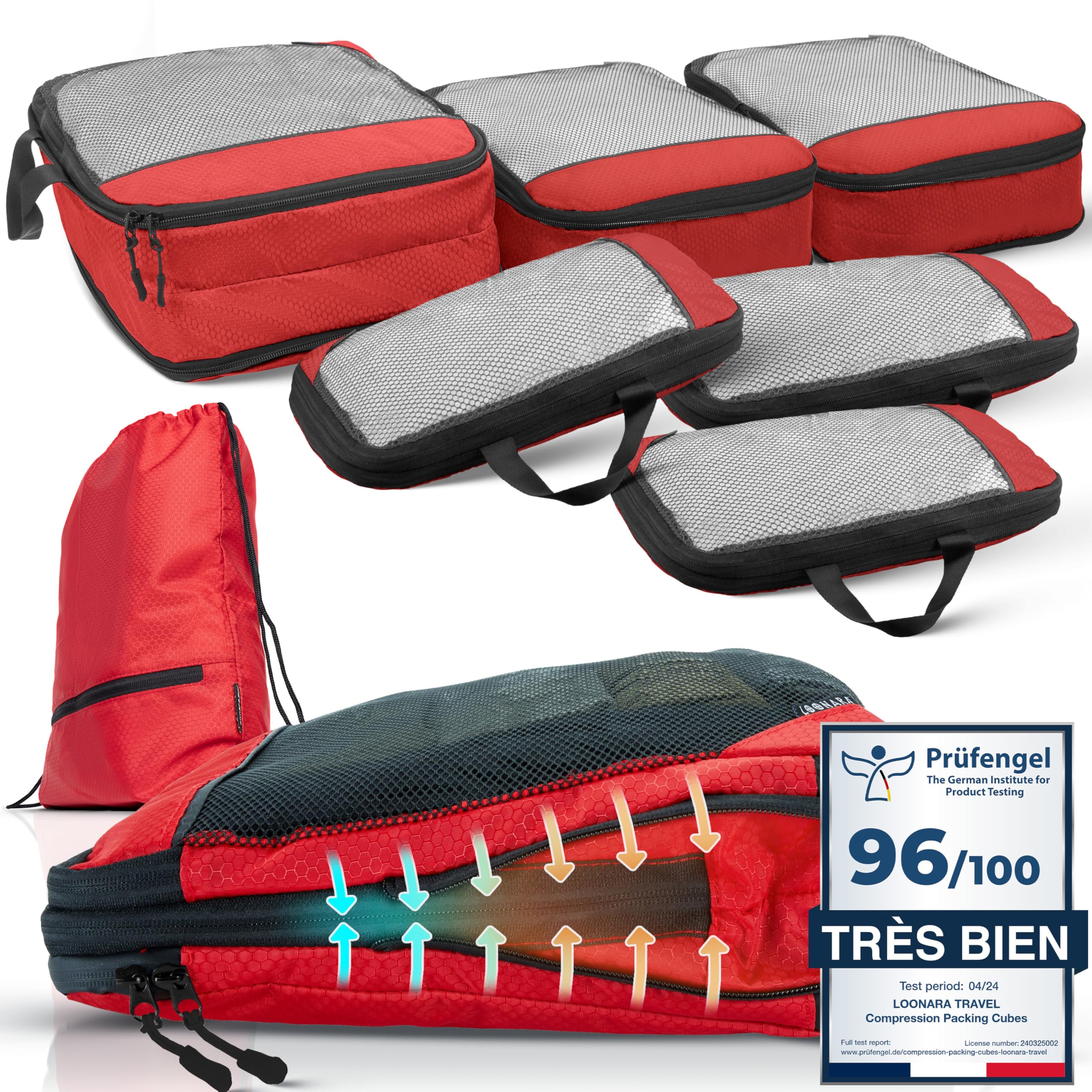 Accessoires camping LOONARA sacs compression valise et sac à dos