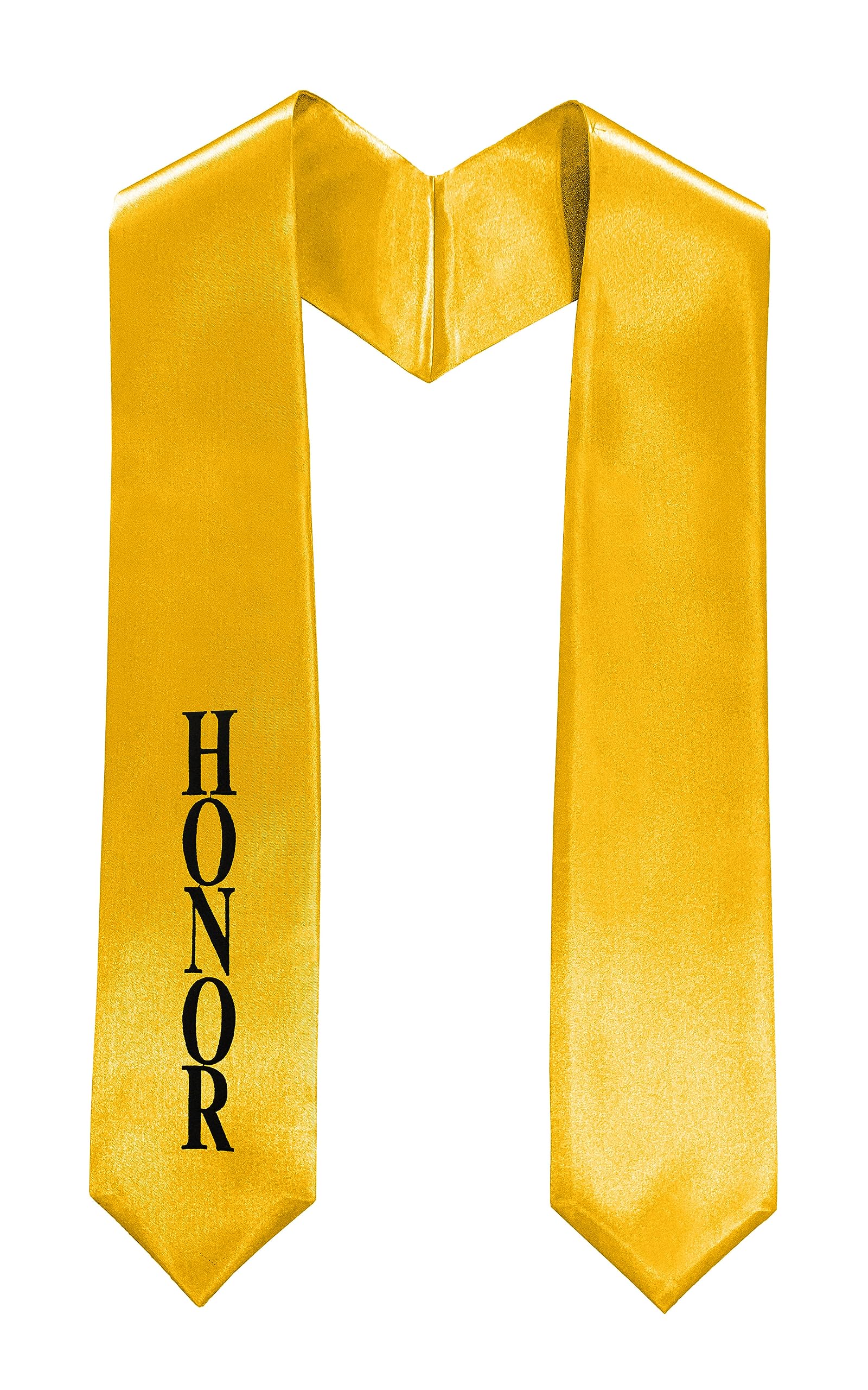 TngHui Embroidered Gold Graduation Stole Classic End With Trim Unisex Adult 60