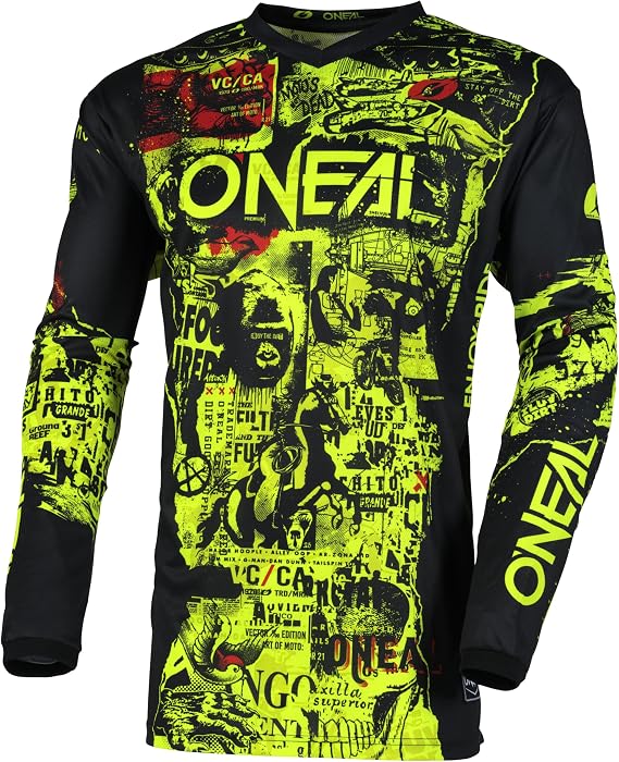 O'NEAL Element Attack Mens Jersey Black/Neon X-Large