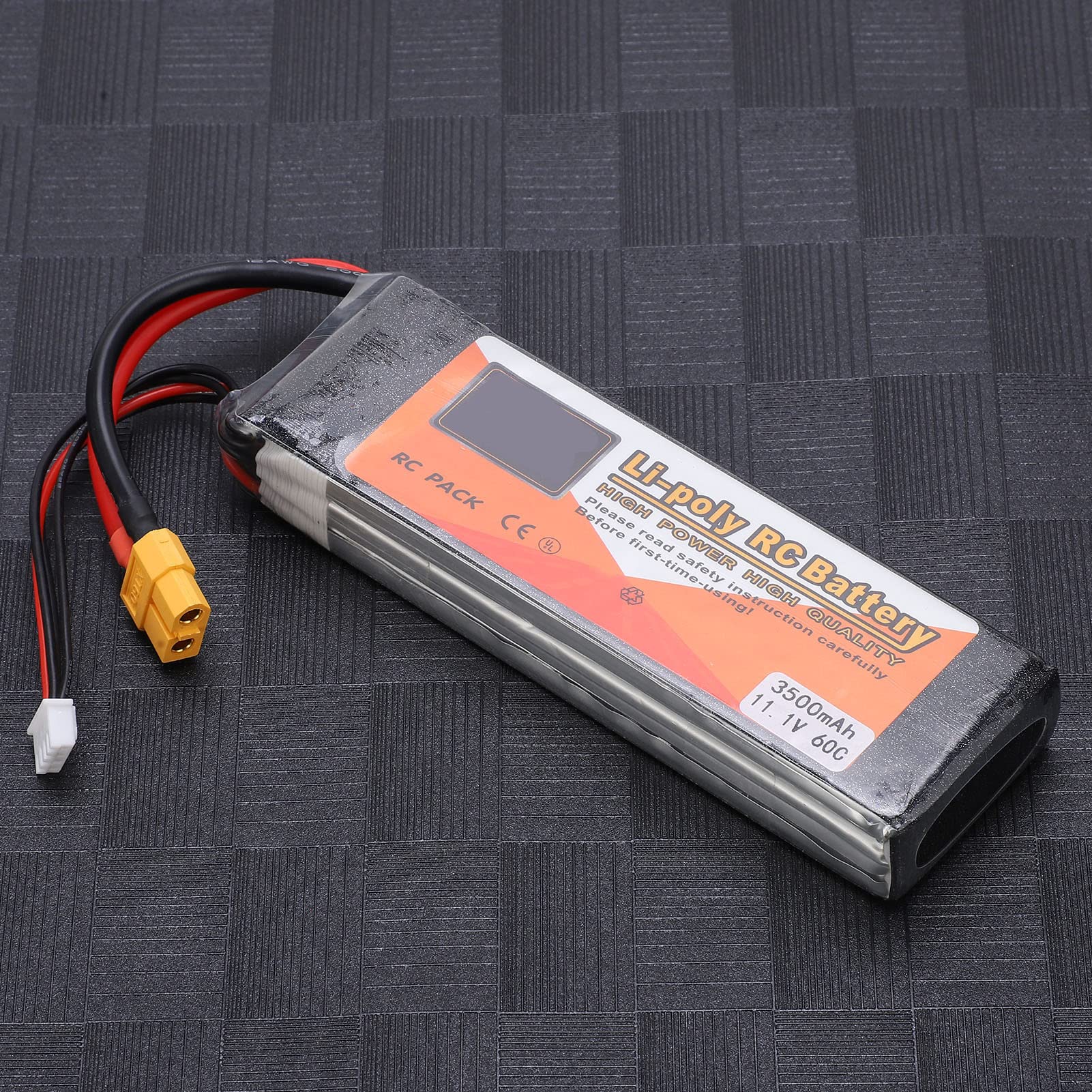 Batteria LiPo MAPHRWZ ad alta capacità da 11,1 V per auto RC, droni, camion, elicotteri, prestazioni stabili, lunga durata 3500 mAh, connettore a T, durevole, conversione di