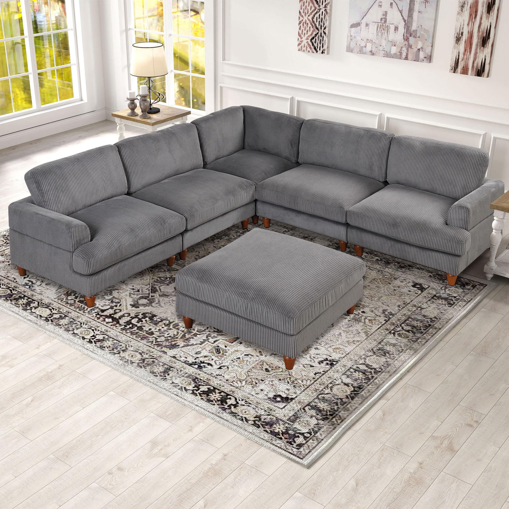 Amazon.com: kevinplus 98'' Sectional Corner Sofa Couch with