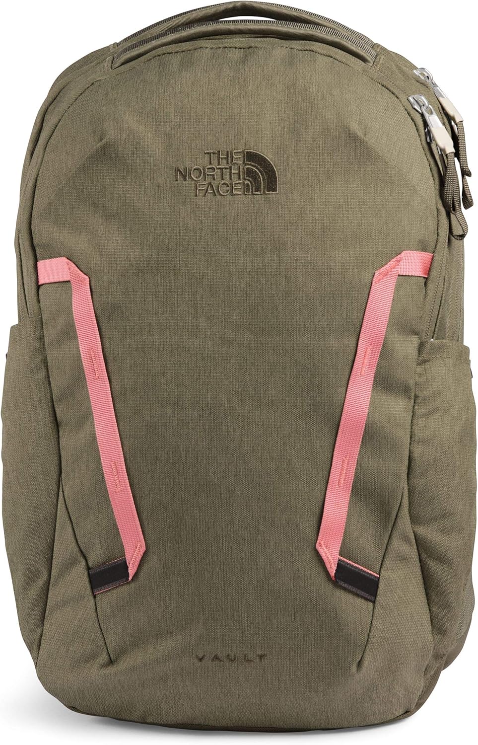 The North Face Women’s Vault Backpack, Burnt Olive Green Light Heather/Mauveglow, OS : Clothing, Shoes & Jewelry