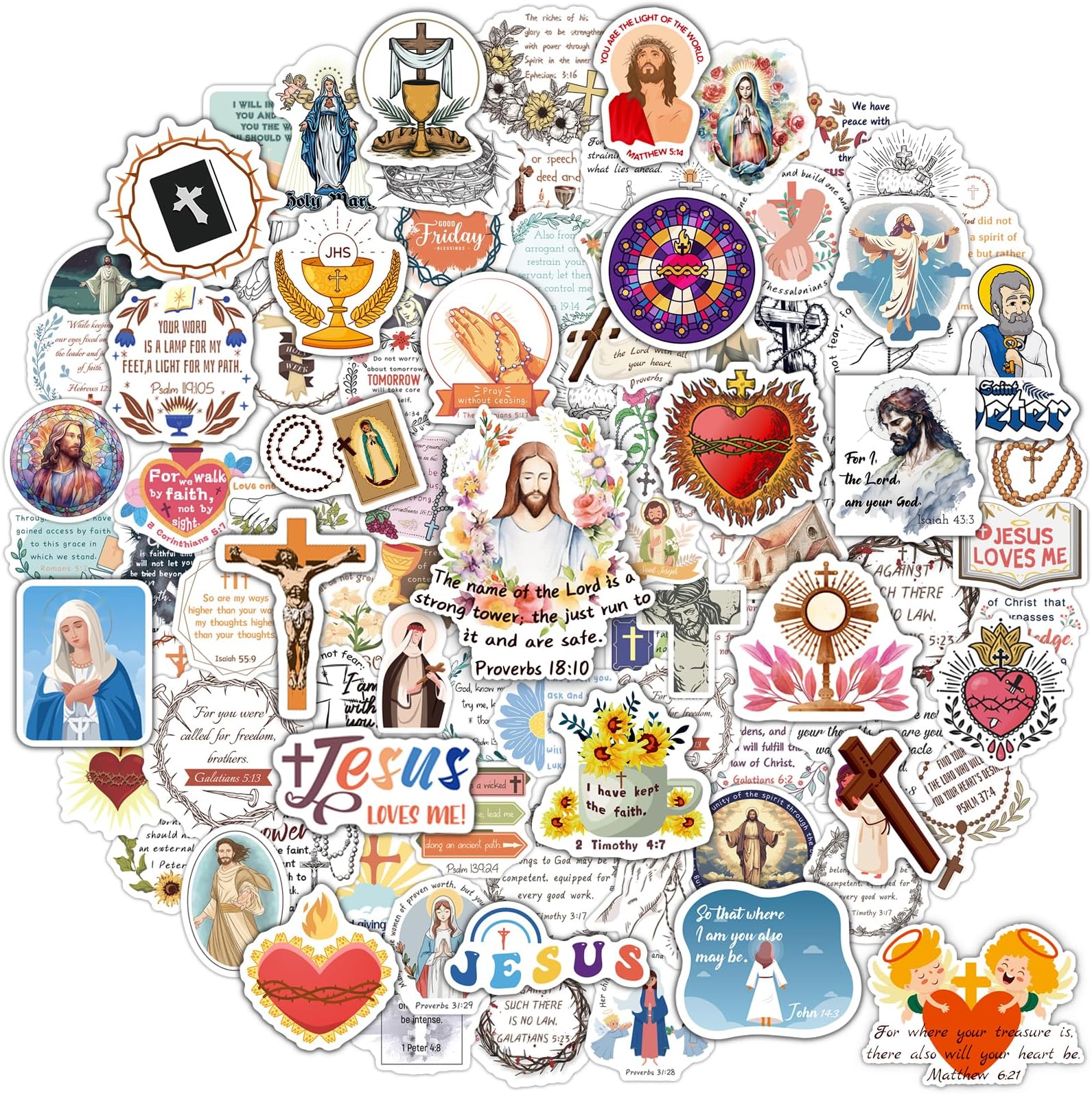 Catholic Stickers B