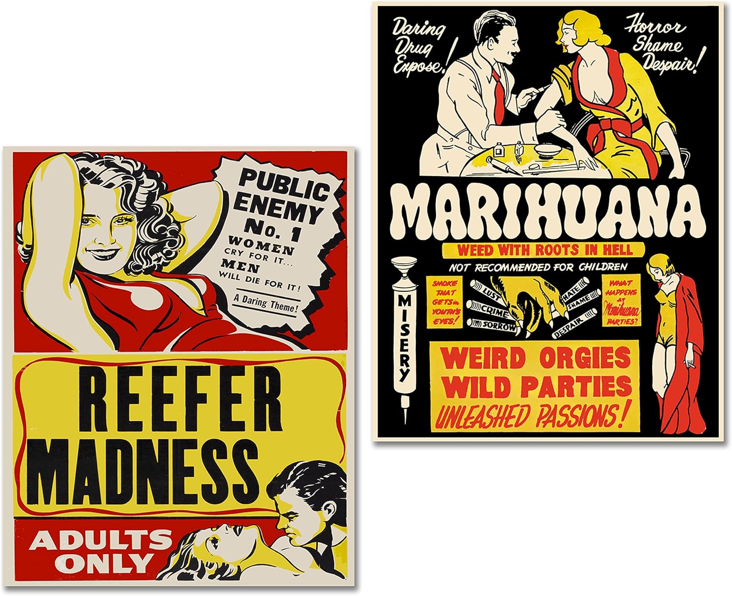 BigWig Prints Marijuana Cannabis Propaganda Posters Reefer