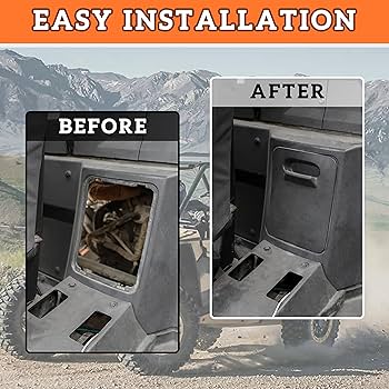 Amazon.com: SAUTVS Black Engine Access Panel for 2014-2023 Polaris