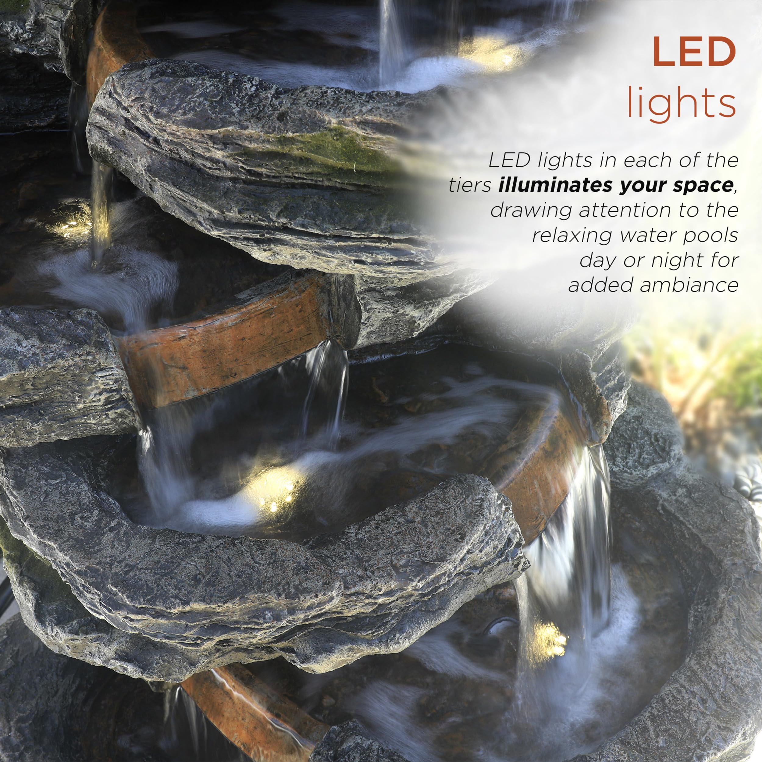 Amazon.com: Alpine Corporation WIN1146 Outdoor Floor Cascading 8