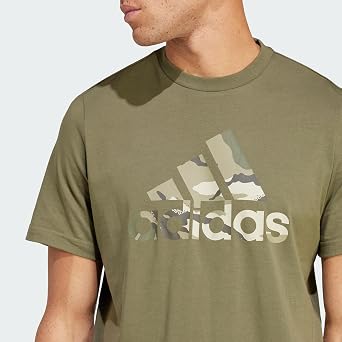 adidas Camo Bos Graphic Tee Men's Short Sleeve Graphic T-Shirt (Pack of 1)